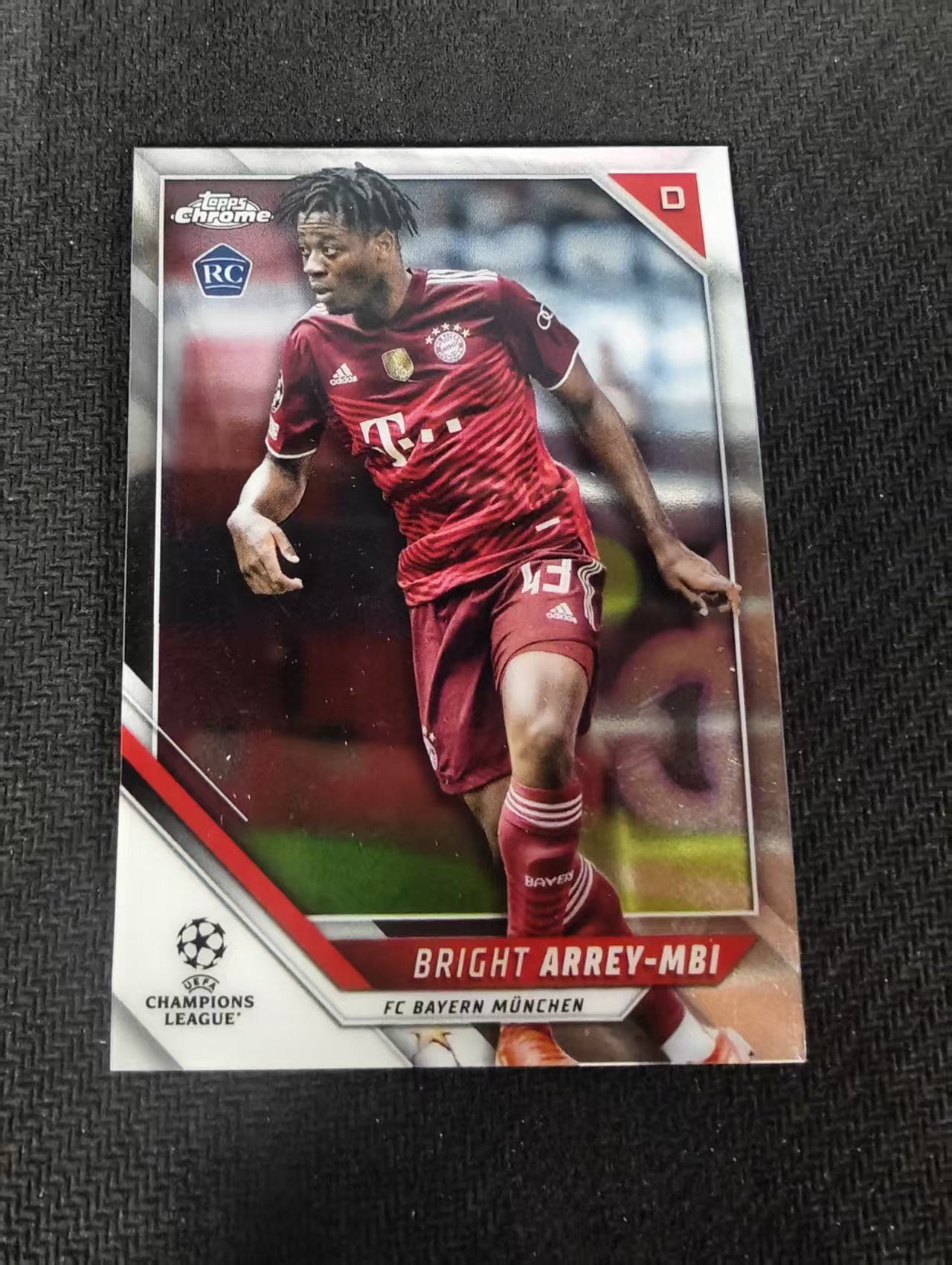 【可合并,不累计】2022 topps chrome Bright Arrey Mbi 布莱特 阿雷姆比 RC新秀 拜仁慕尼黑 欧冠 不保卡品 介意勿拍 #132