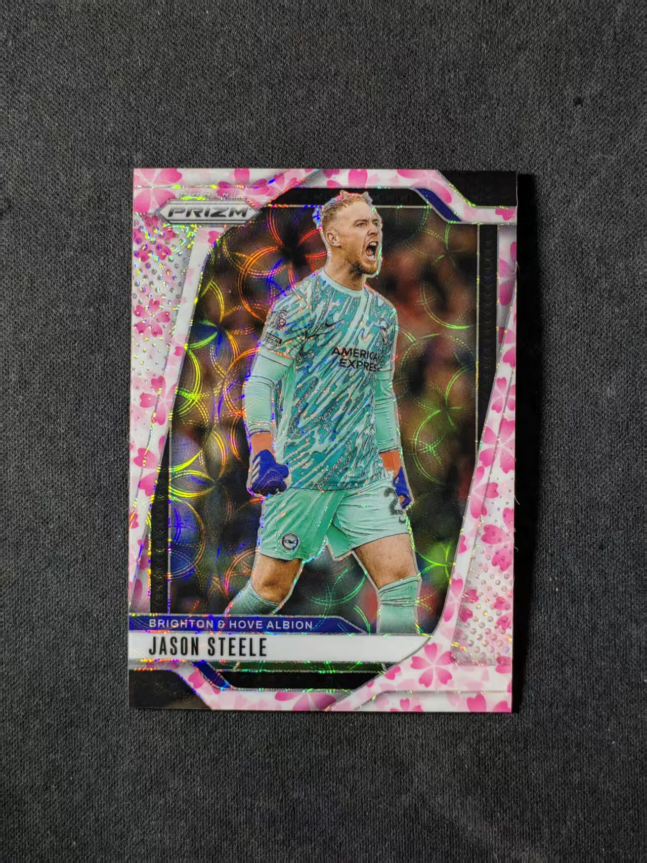2024-25 Panini Prizm Jason Steele 【林林拍卖张彩虹】pz系列 英超 布莱顿 贾森斯蒂尔 19/20编 低编 桃花折 樱花折 base