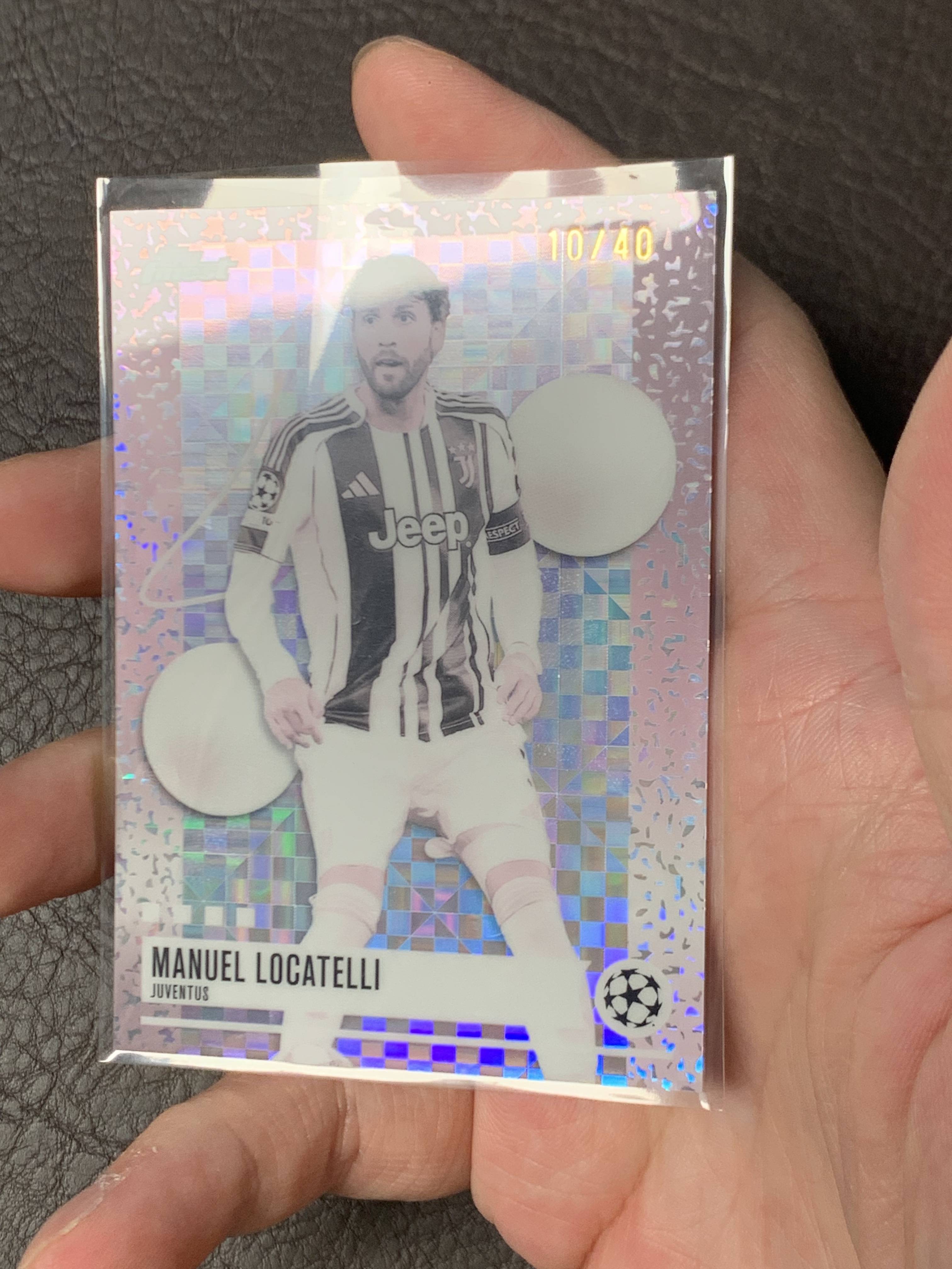 2026 Topps Finest Manuel Locatelli #349 10/40编 欧冠 低编 尤文图斯 珍珠折 稀有