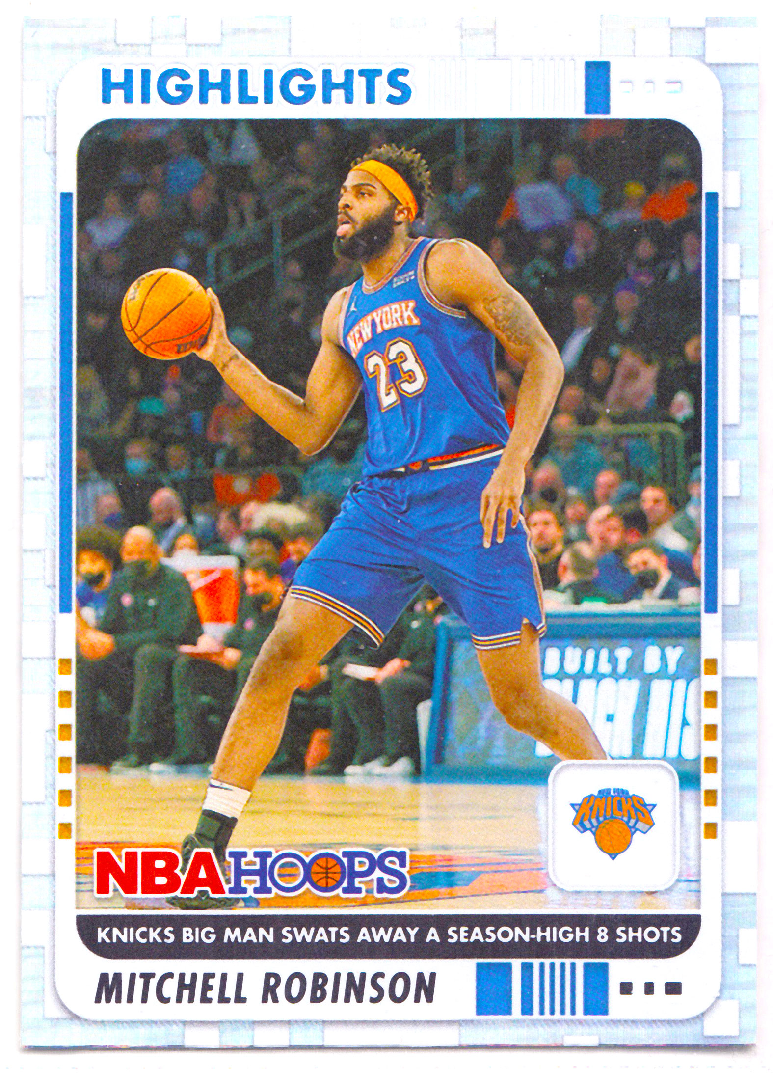 【ABC1 Card Market】2022-23 Panini Hoops Mitchell Robinson 米切尔 罗宾逊 New York Knicks 尼克斯 Highlights 折射卡 #5 XK11955