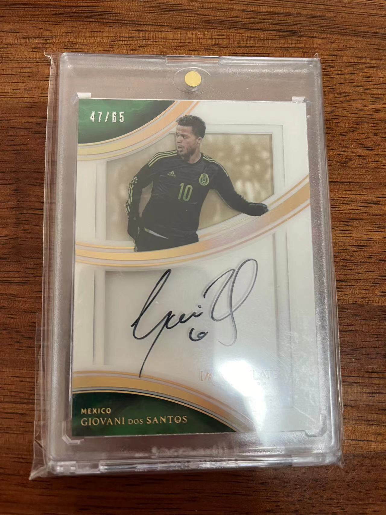 2017 Panini Immaculate Collection Giovani Dos Santos 桑托斯 墨西哥队 沙盒 签字 65编