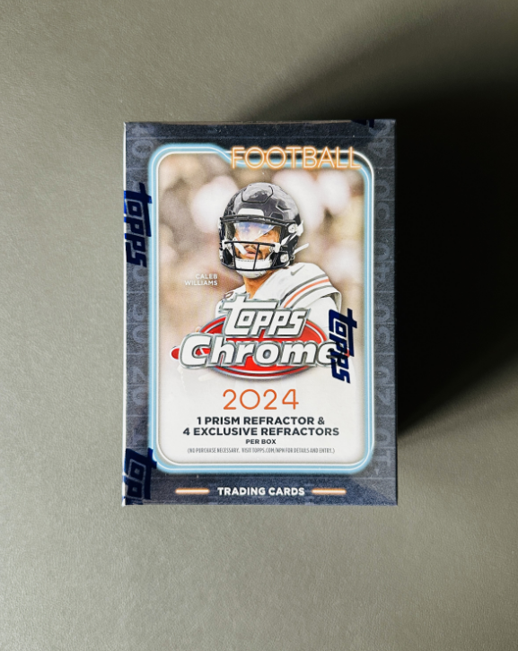 2024 Topps Chorme Value手雷 Football 【伟K拍卖】寻找 棱镜折 独占 签字 折射 可博JD丹尼尔斯 B0尼克斯 Caleb  梅耶 JJ麦卡锡 原箱第26盒 随机发货