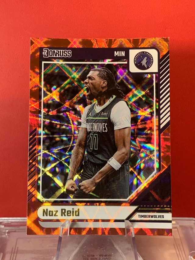 （老末代拍)D05 2024-25 Panini Donruss Naz Reid 納茲 里德 森林狼 杜蕾斯 紅網格折 順豐寄付 免費代拍