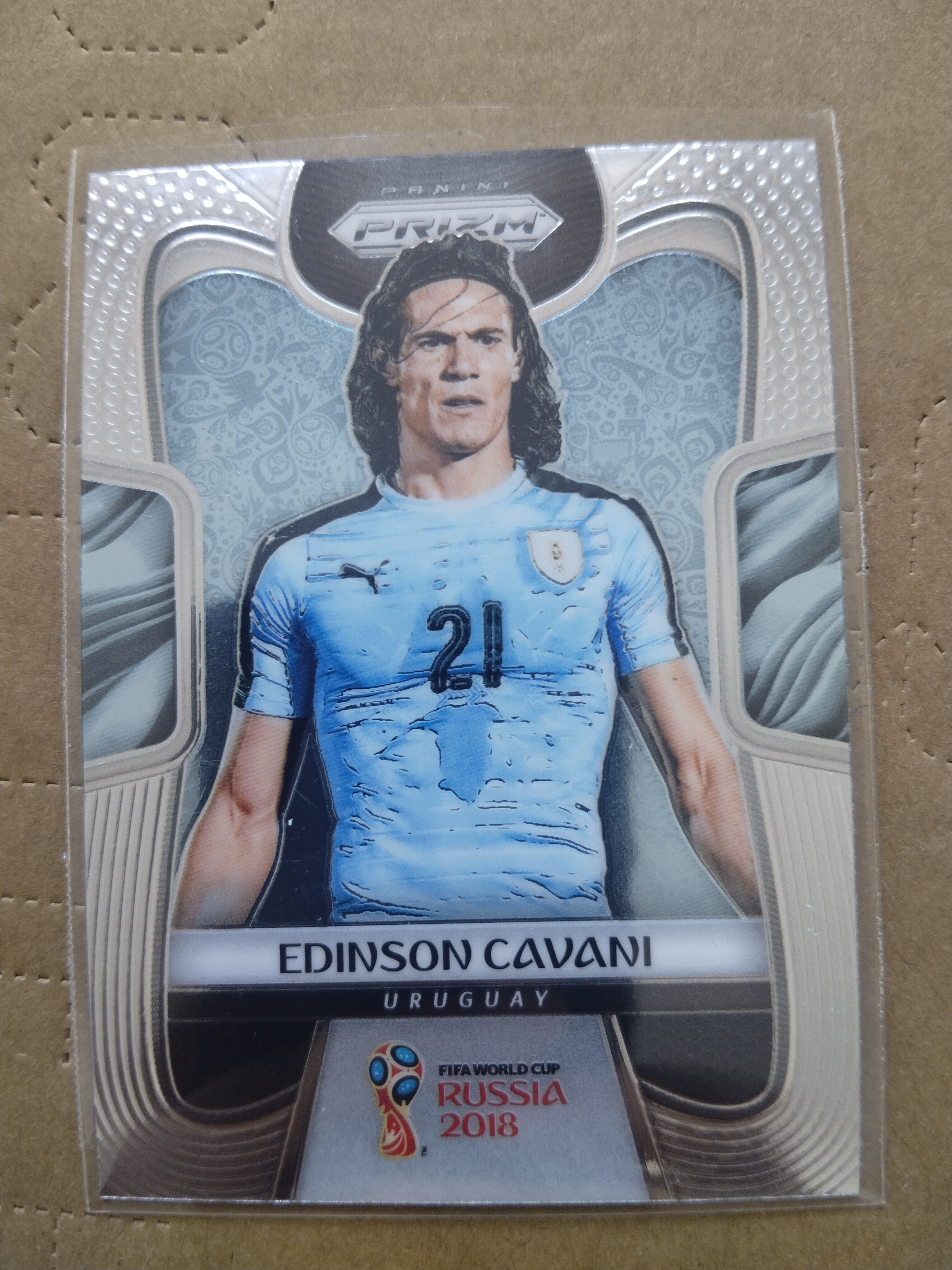 (竞拍前先阅读描述)PANINI帕尼尼 2018俄罗斯世界杯PRIZM 普卡base 乌拉圭 卡瓦尼 第5张凑套必备 品相如图