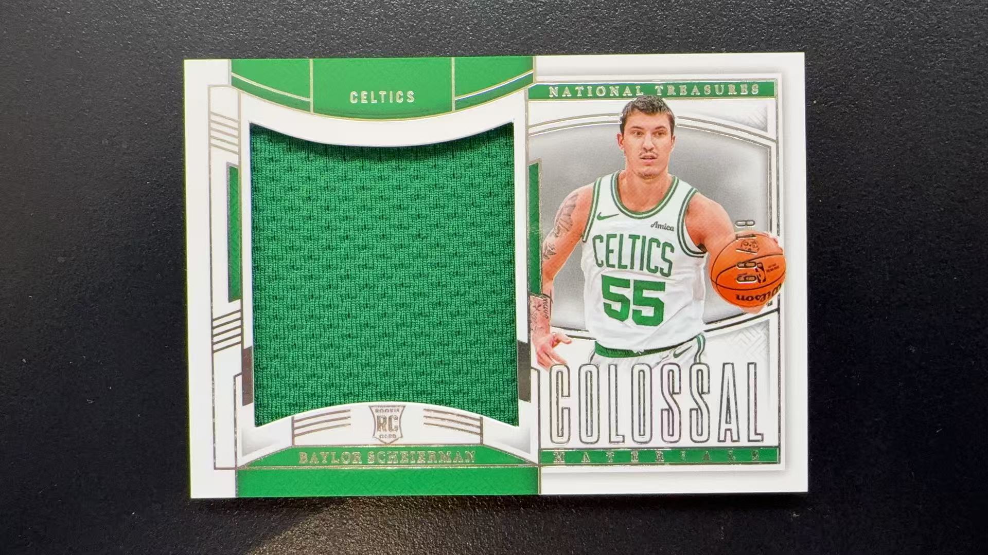 【Pw代卖】2024-25 Panini 国宝 Baylor Scheierman 贝勒 沙伊尔曼 凯尔特人 新秀 RC 大窗物料切割 横版 99编 专收必备 卡品如图 萝卜哥