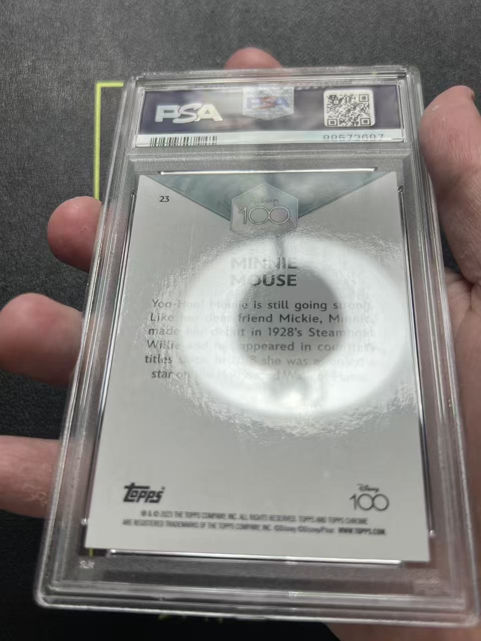 2023 Topps Disney Minnie Mouse 【云霄精品】米妮 米老鼠 迪士尼 100周年 Chrome 元年 base 正金折 金波纹折 50编 PSA10 超级大热门 芗 农夫贰