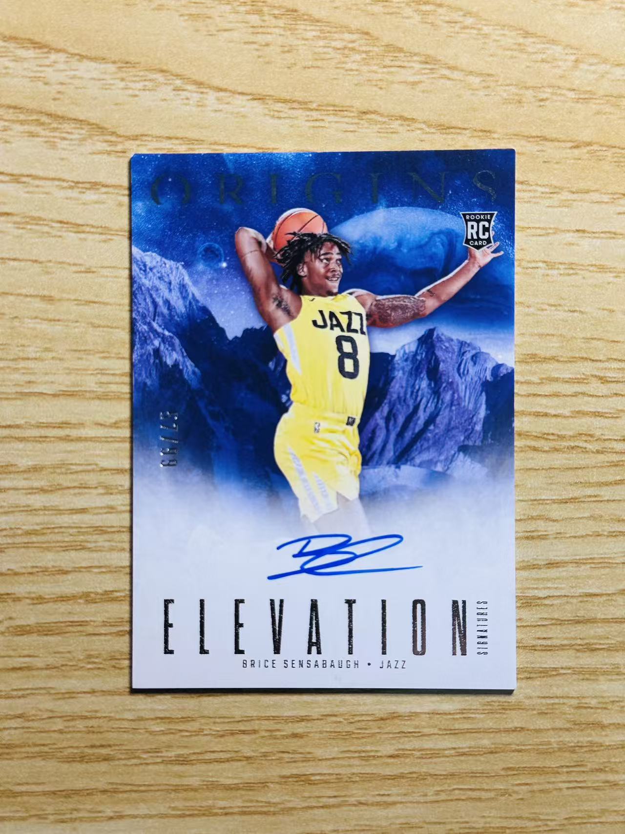 2023-24 Panini Origins Brice Sensabaugh 嘿嘿代卖 起源 布莱斯 森萨博 新秀 RC 签字 卡签 99编 爵士 收藏必备