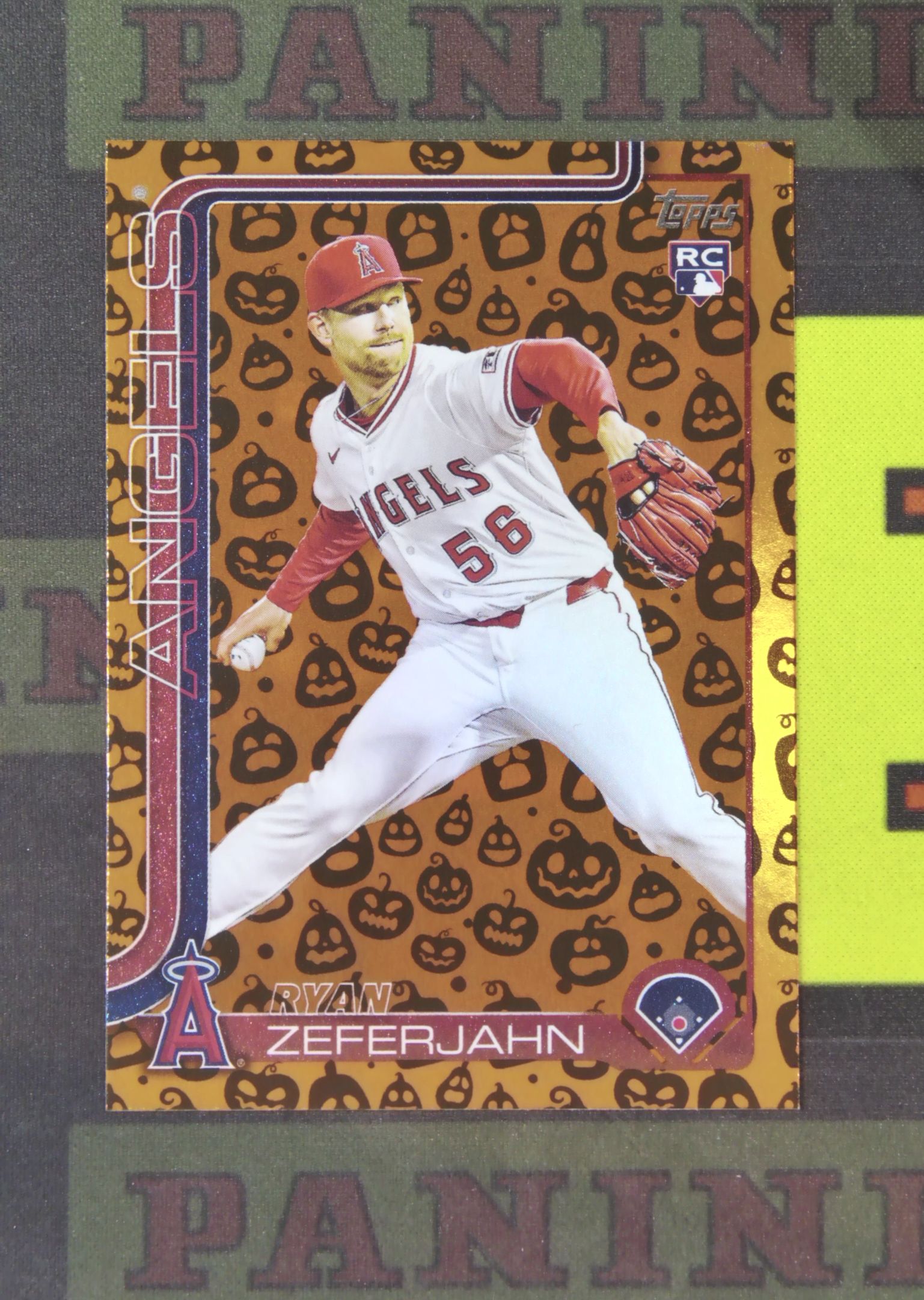 2025 Topps Update Ryan Zeferjahn RC Nirvana Project 瑞安 泽弗约翰 洛杉矶天使 新秀 南瓜折 万圣节 折射 比例 SP 卡品如图 收藏必备 吴¥