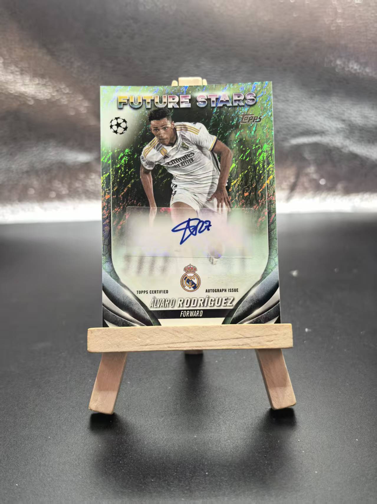 2023-24 Topps 碧玉 Rodríguez 【芒果拍卖】欧战 碧玉系列 皇马 未来之星 阿尔瓦罗 罗德里格斯 签字 #1013白鸽2