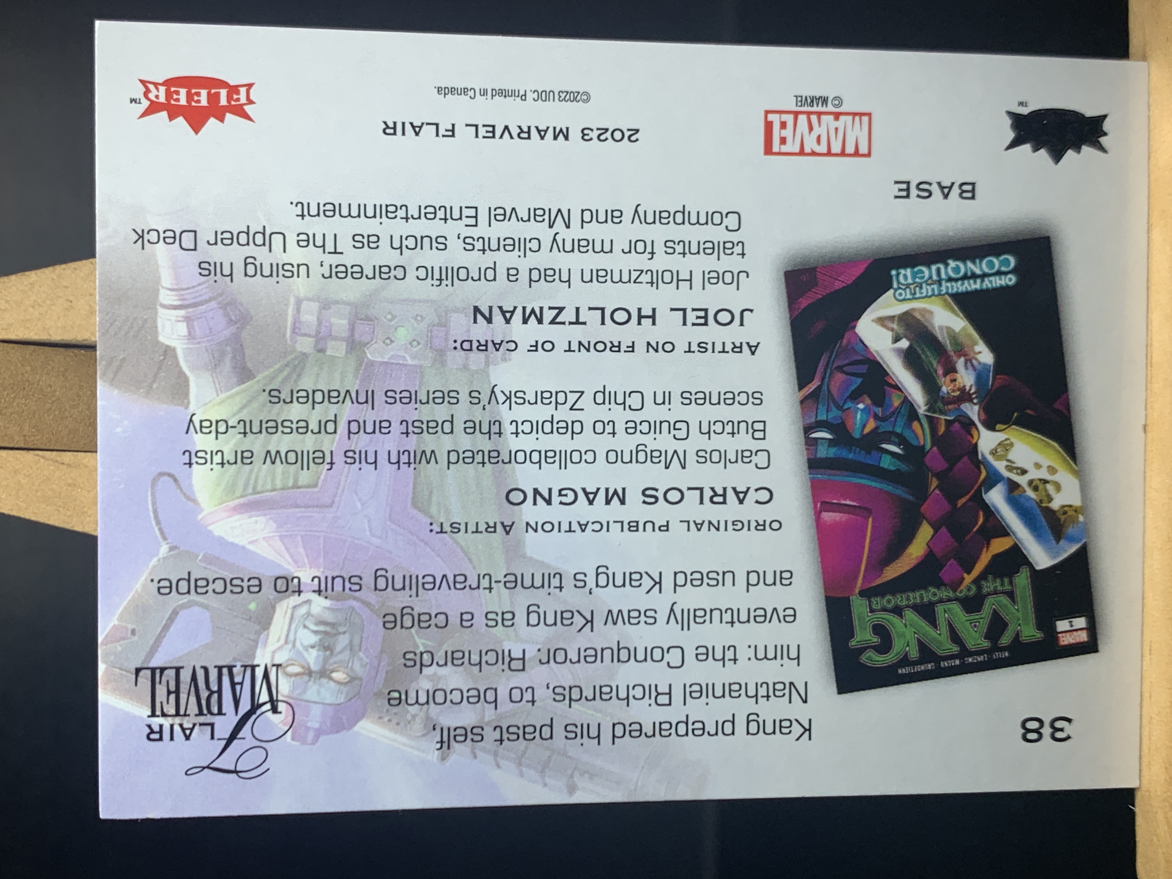 (S7)2023 FLEER Marvel 漫威 征服者康 实卡好看 收藏凑套必备 卡品如图 !!!