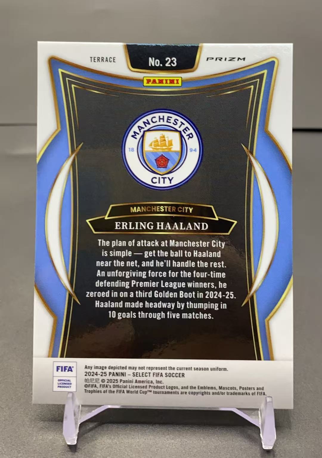 2024-25 Panini Select FIFA Erling Haaland 【杭州310】曼彻斯特 埃尔林 哈兰德 魔人布欧 紫折 实卡精美 卡品如图 Y
