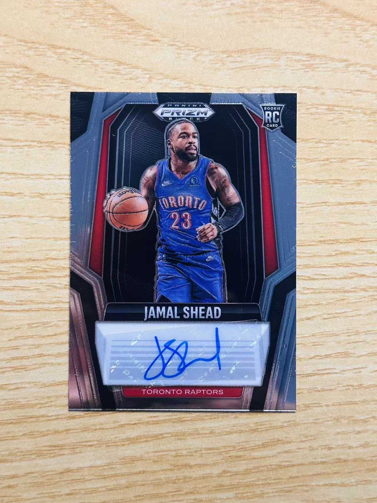 2024-25 Panini Prizm Black Jamal Shead RC 贾马尔 谢德 猛龙 新秀 签字 PZ