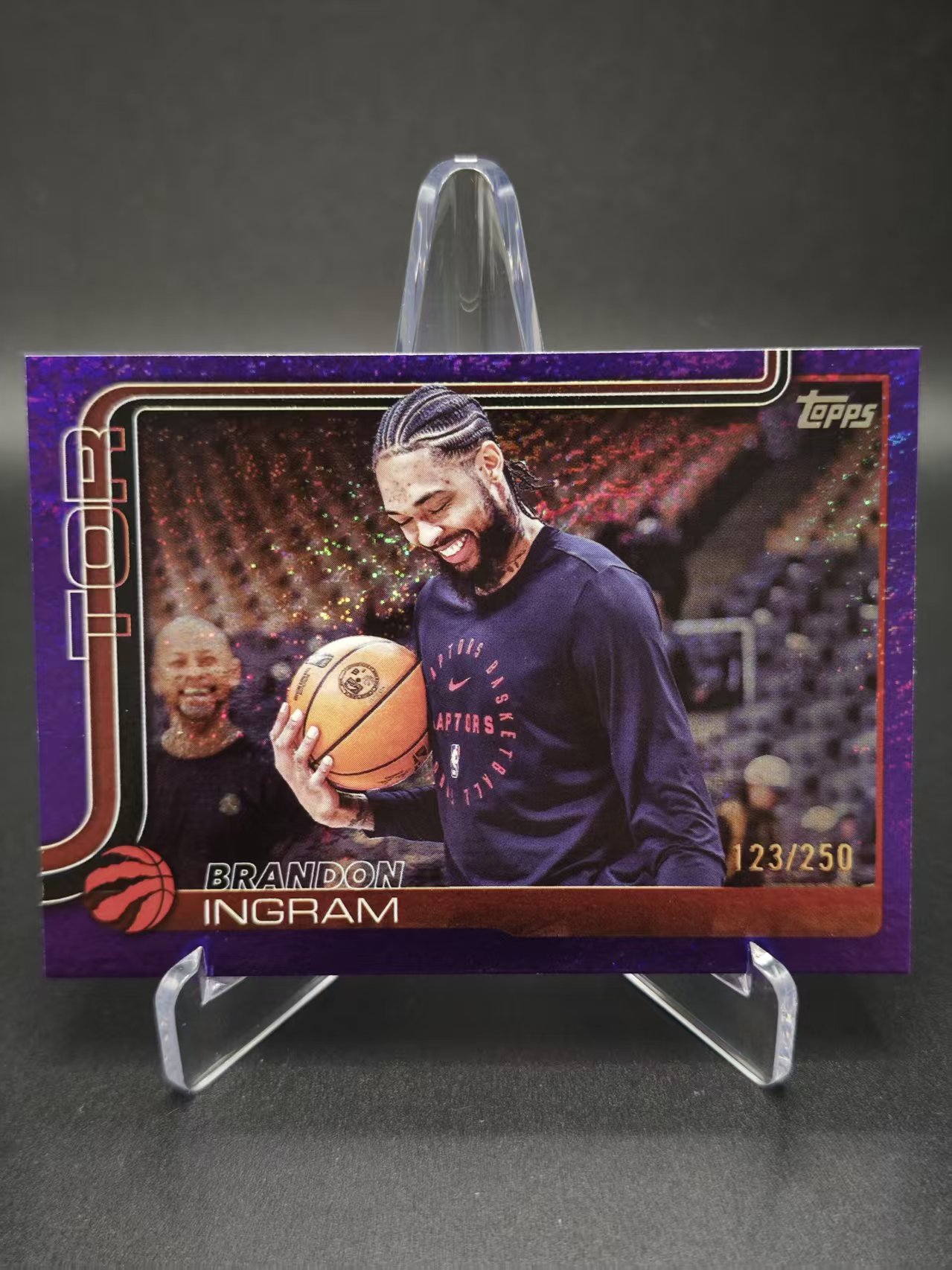 2025 【六六代卖 预付快速回款】 TOPPS Brandon Ingram 英格拉姆 湖人 猛龙 123/250编 紫折 BASE 横版(套子001)