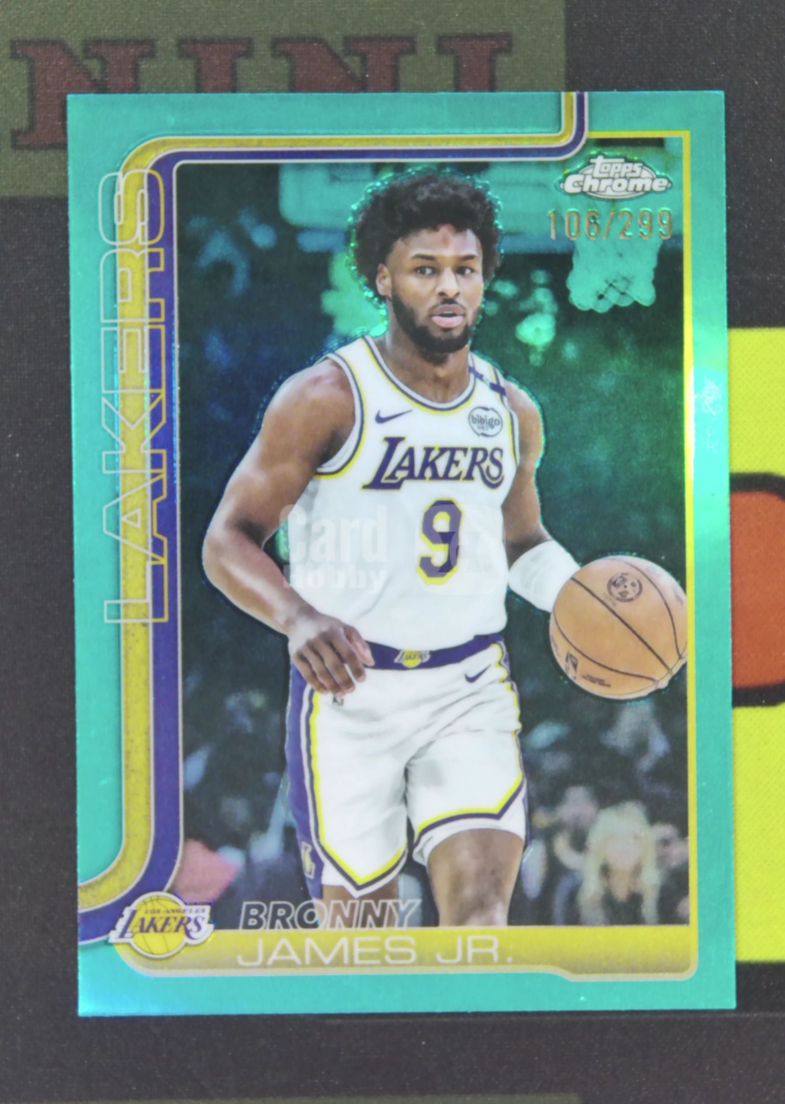 2025-26 Topps Chrome Bronny James Nirvana Project 布朗尼 詹姆斯 湖人 106/299 青折 折射 TC 卡品如图 xu001