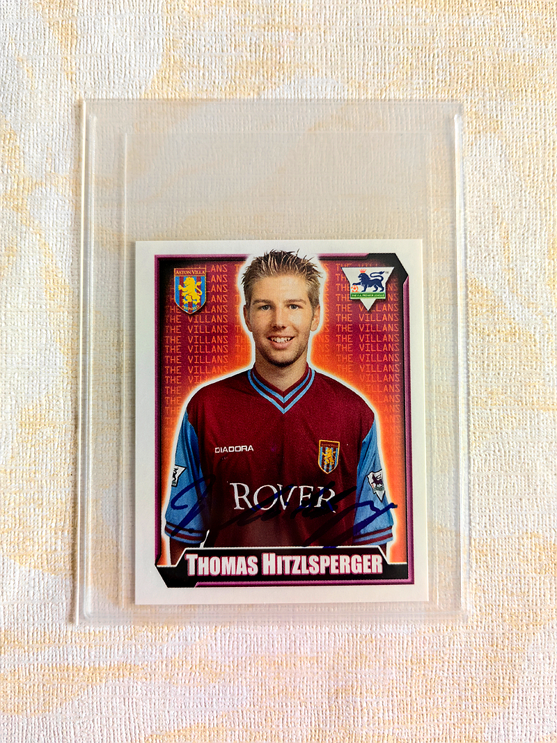 Topps 2002-03 英超 贴纸 Thomas Hitzlsperger 希策尔斯佩格 新秀 RC 印签 阿斯顿维拉 狼堡 德国 中场多面手 罕见 专收必备