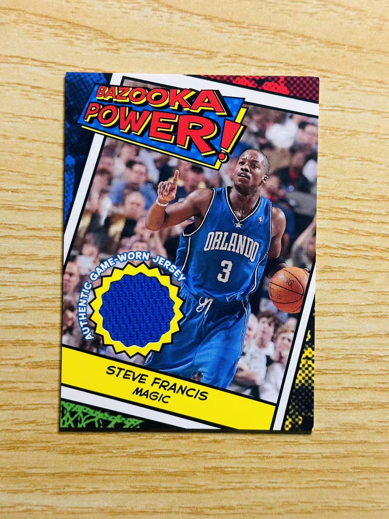 2005 Topps nba Steve Francis 嘿嘿代卖 史蒂夫 弗朗西斯 球衣 物料 魔术 实卡精美 收藏必备