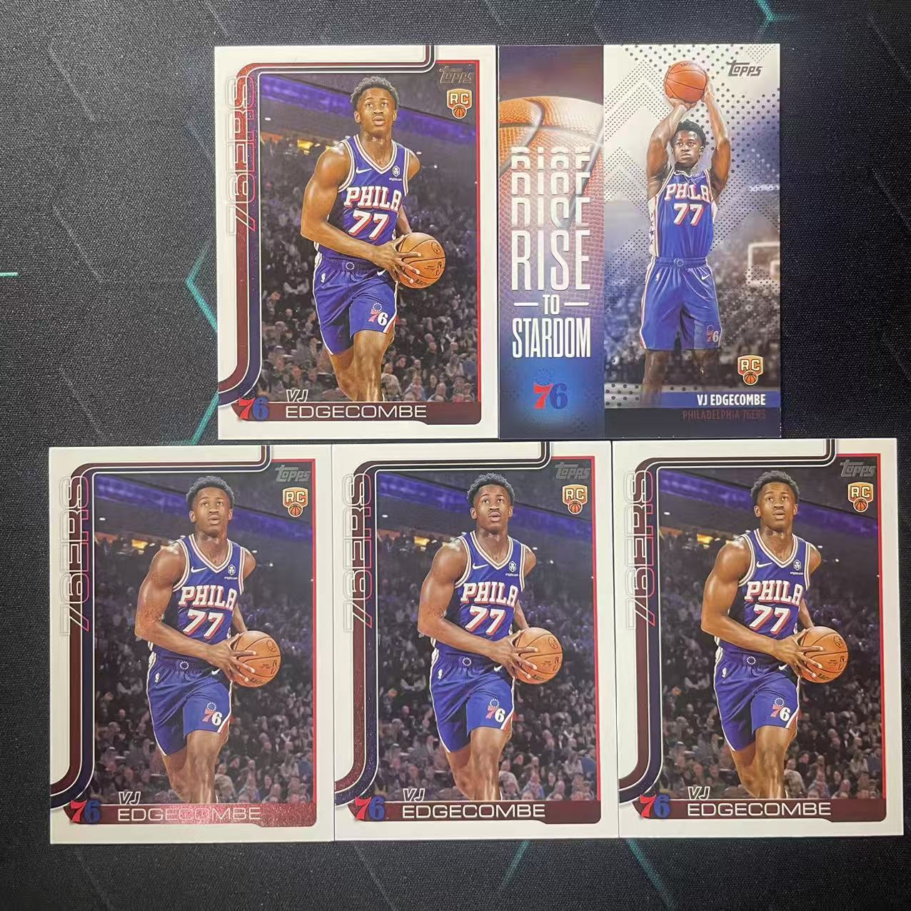 2025 Topps Flagship VJ Edgecombe RC 【阿福代卖】VJ 埃奇科姆 76人 新秀 特卡 lot 打包 收藏必备(biu)