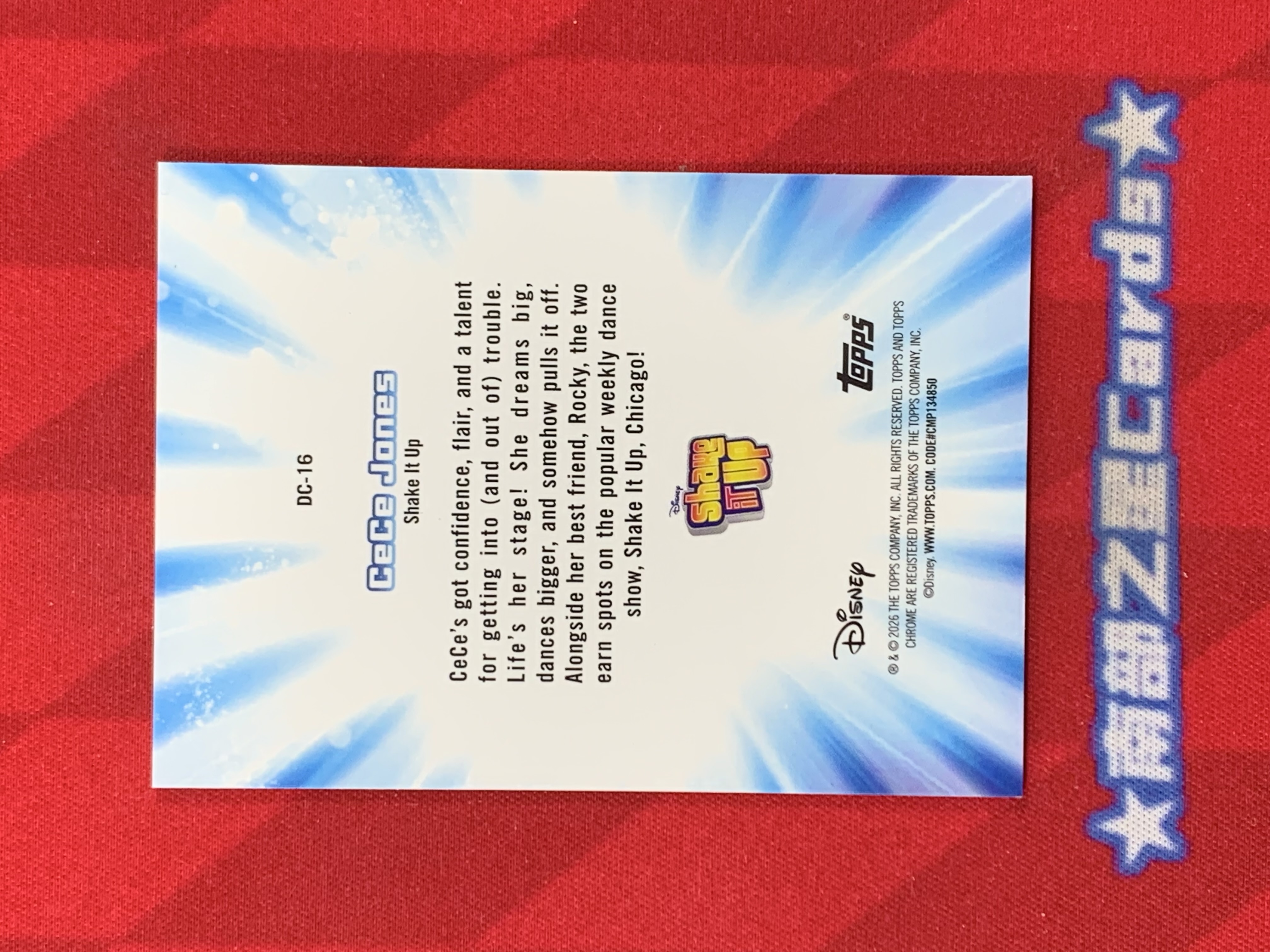 2026 Topps chrome Disney Throwback CeCe Jones 西西 琼斯 舞动芝加哥 银折 迪士尼 TC【南部之星】大锤队长