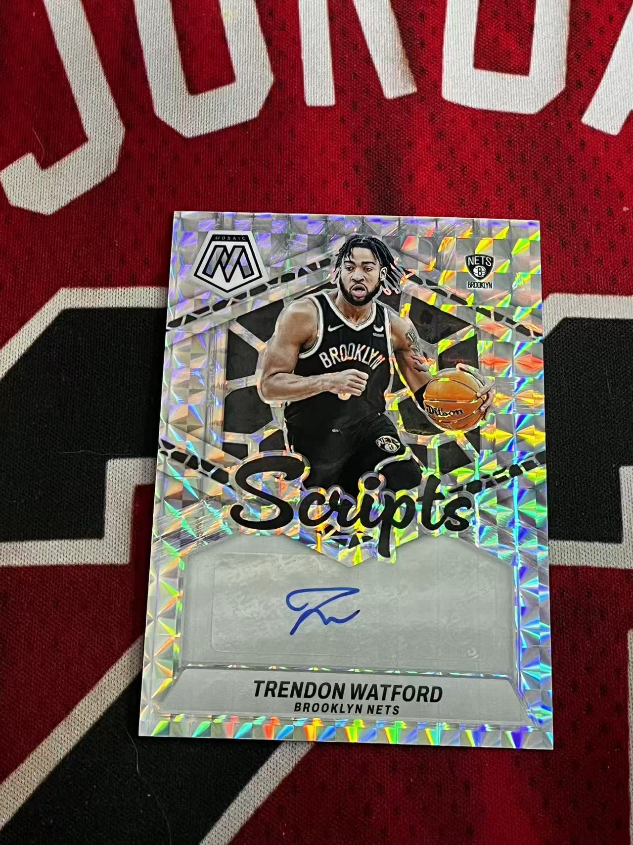 【接寄拍】2023-24 PANINI MOSAIC 马赛克系列 篮网 特伦登沃特福德 签字卡 银马赛克折 折射 专收凑套必备【烂臭嘴拍卖】