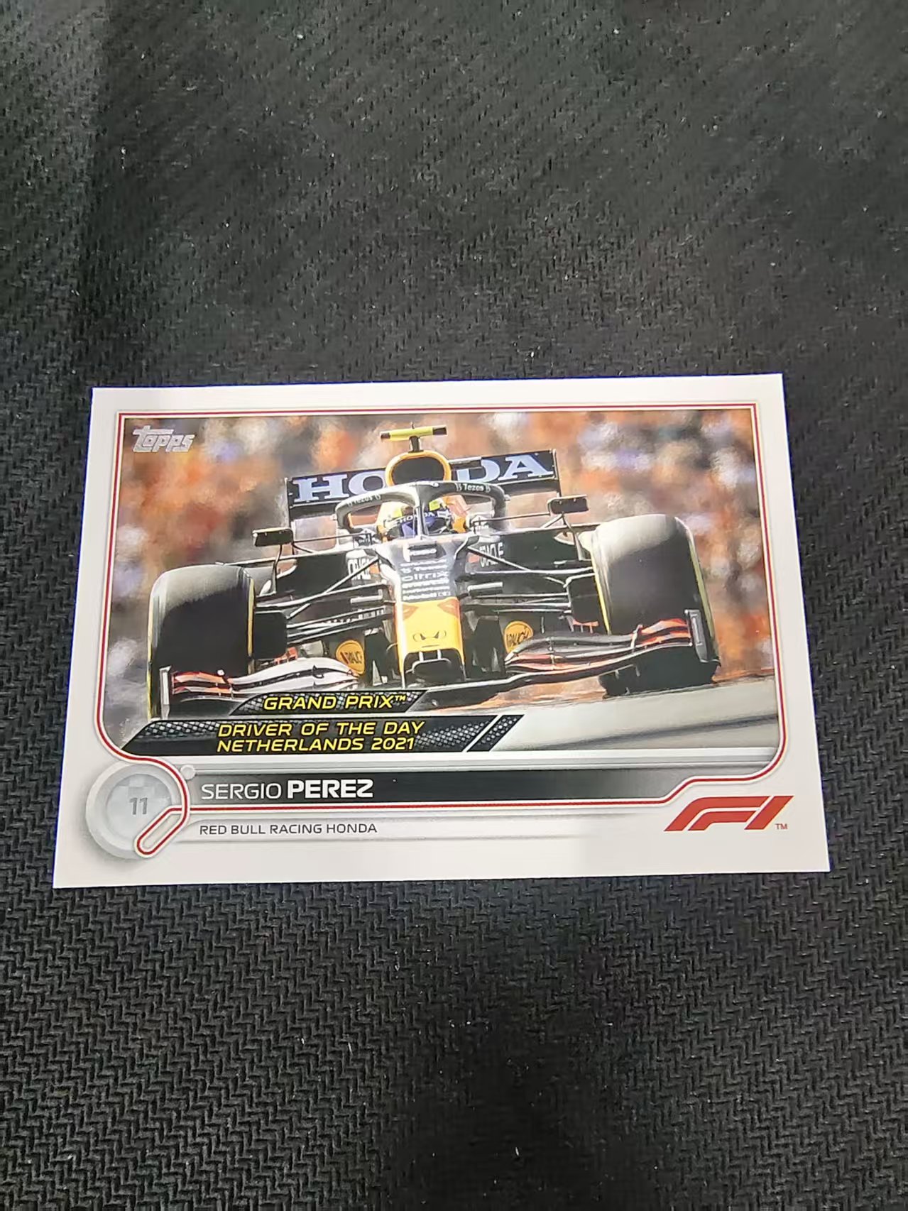 【汽水拍卖】2022 Topps Chrome F1 Sergio Perez 塞尔吉奥 佩雷兹 红牛车队 划痕 边角瑕疵 @184