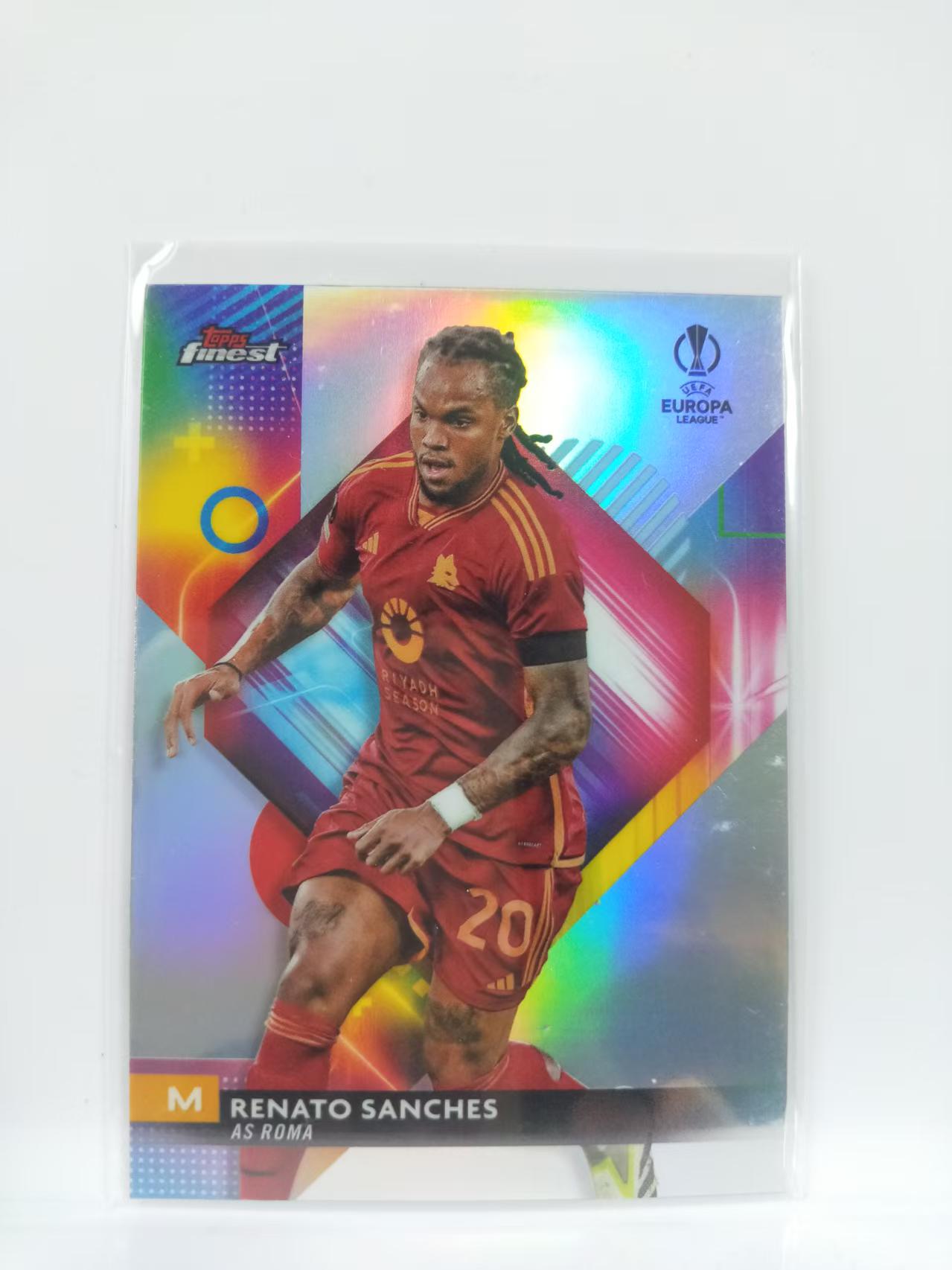 2024 Topps Finest Renato Sanches 罗马 雷纳托 桑谢斯  银折 欧冠 卡品如图 N22C