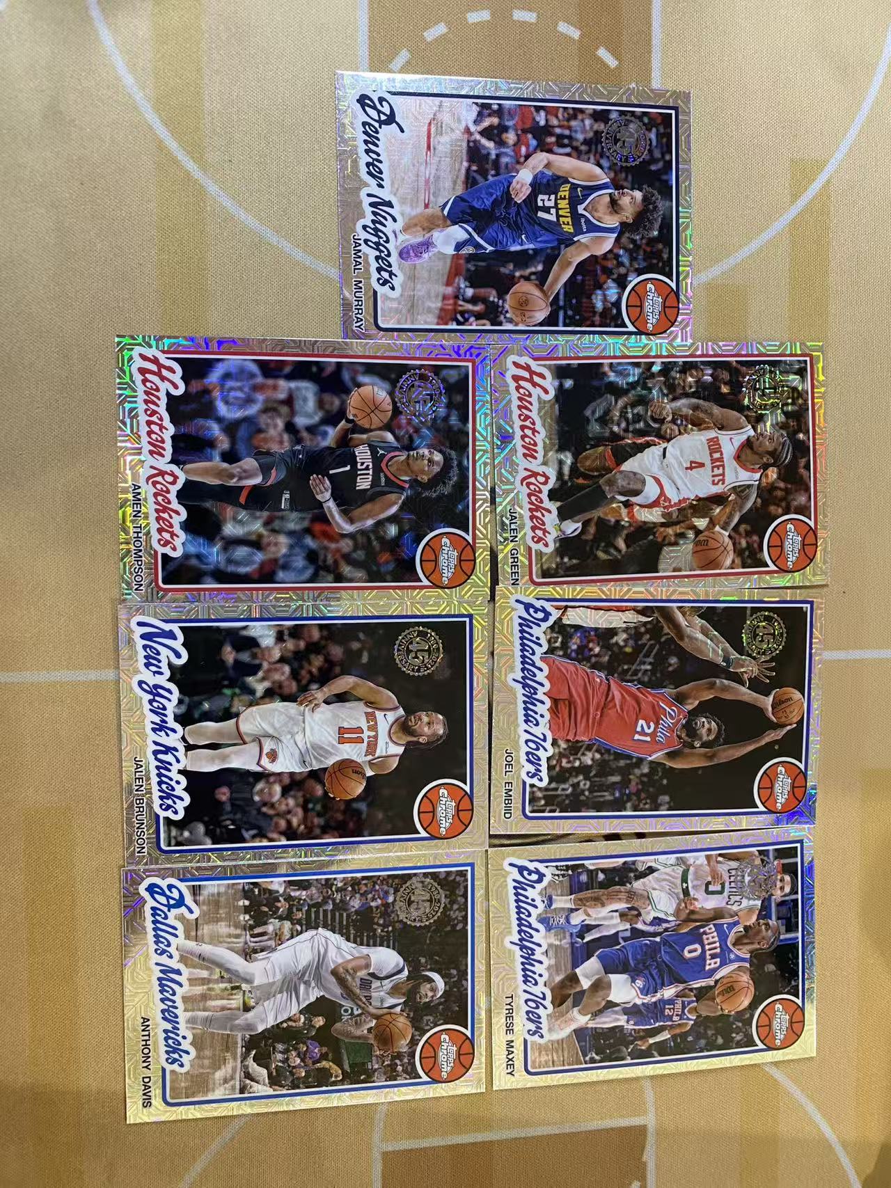 撸卡厮 Lukas 2025 topps chrome mojo折 阿门汤普森 马克西 恩比德 带队 打包(nq)