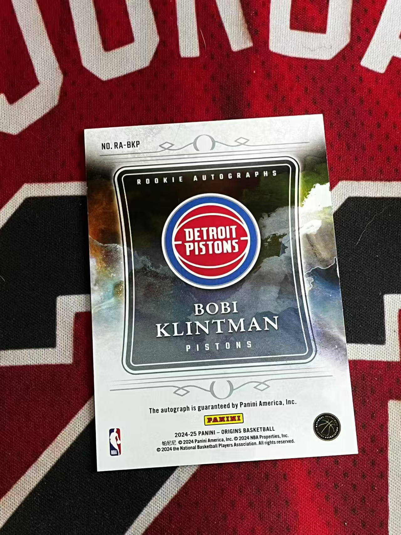 【接寄拍】2024-25 PANINI ORIGINS 起源系列 活塞 新秀RC 博比克林特曼 签字卡 卡签 新秀签 专收凑套必备【烂臭嘴拍卖】