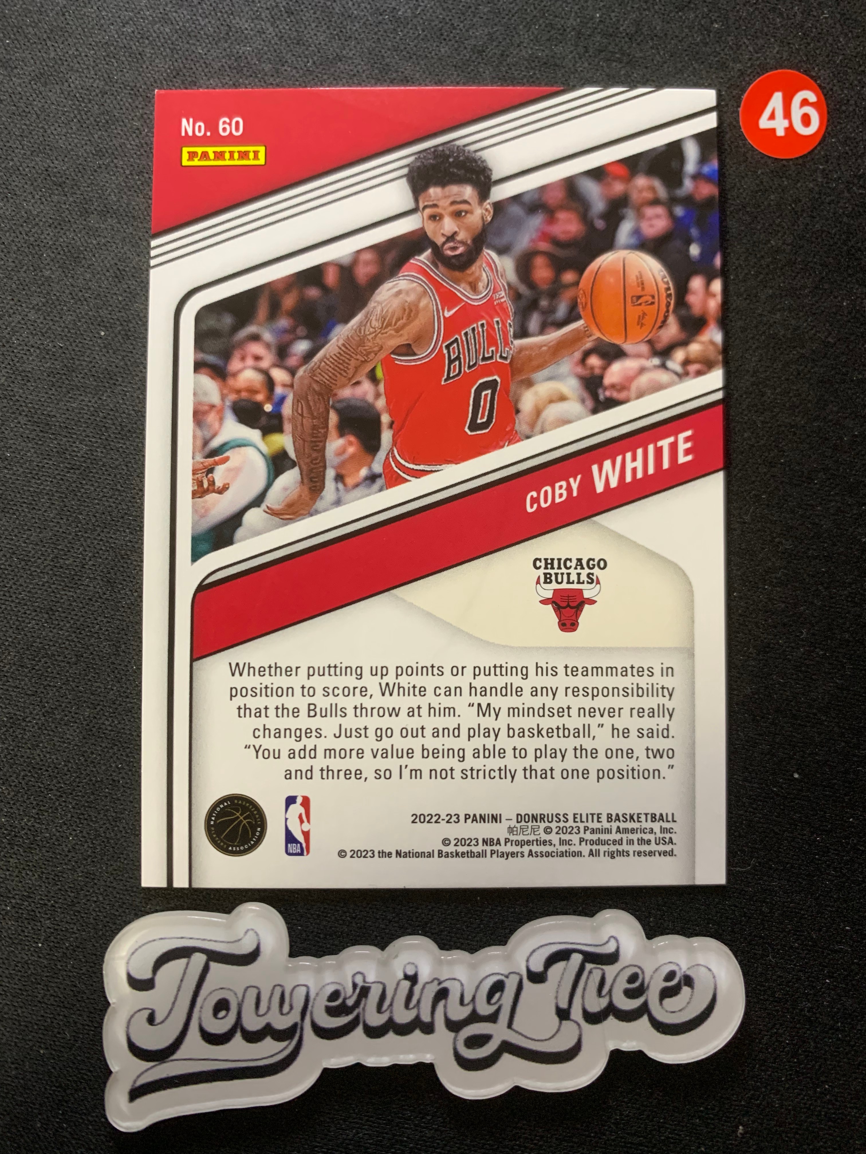 2022-23 Panini Elite Coby White 【大树代卖】科比怀特 精英 99编 蓝平行 公牛(z54e/红46