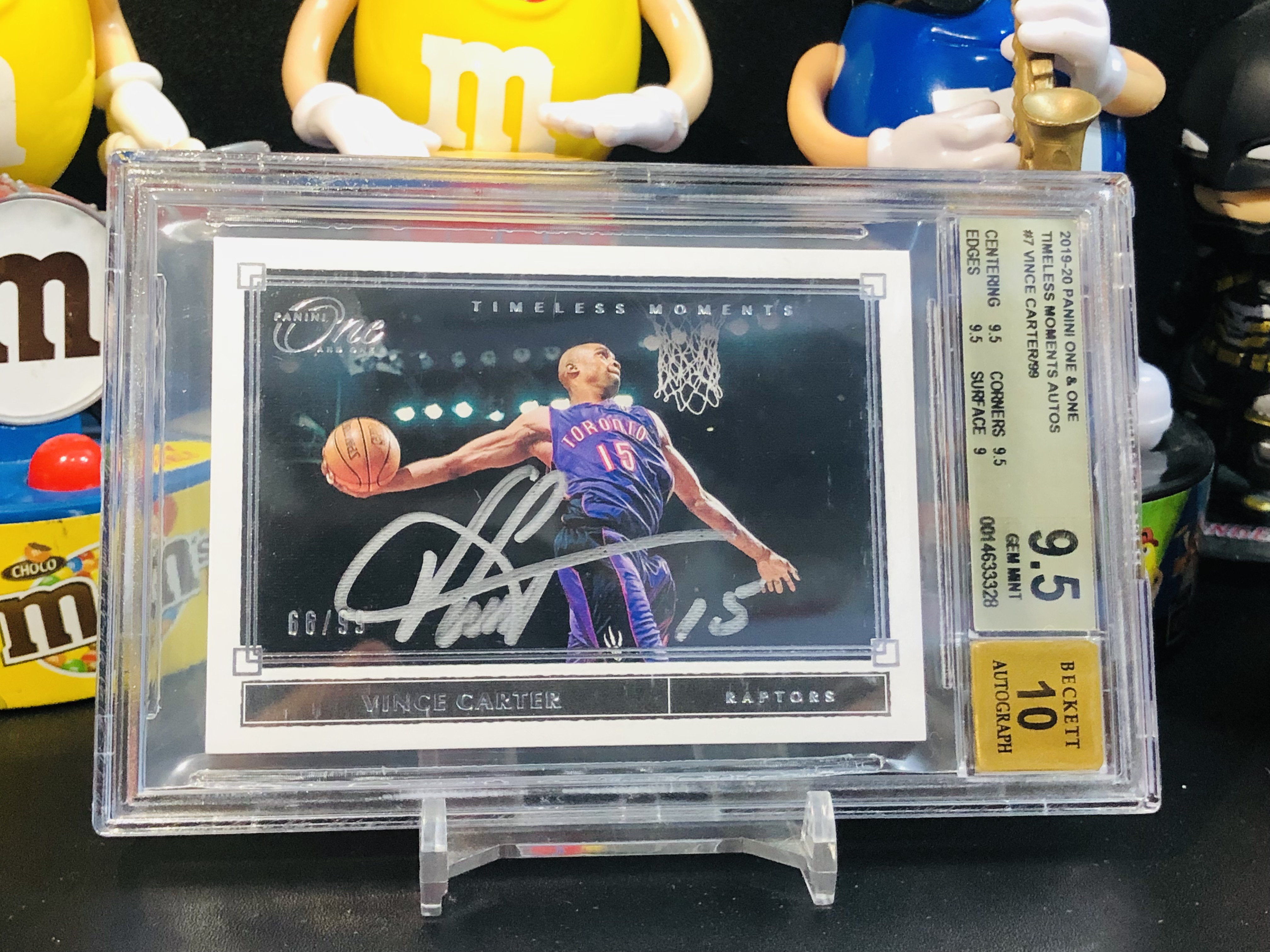 【喷子拍卖】2019 20 Panini One And One Vince Carter 元年 多伦多猛龙 飞人 文斯 卡特 Moment 时刻 签字 最美扣篮大赛选图 99编 卡签 墨迹超 0032