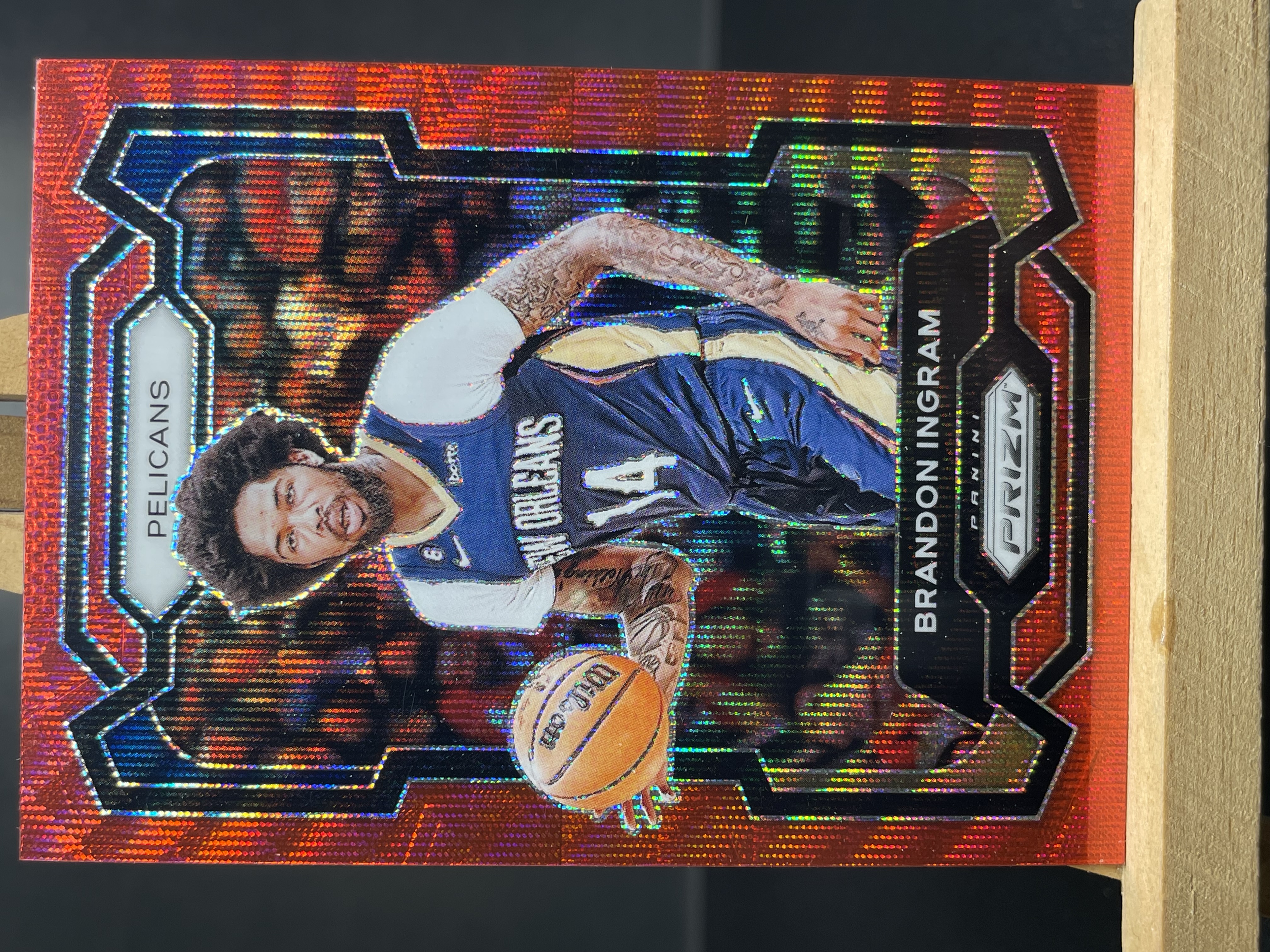 (B3) 2023-24 PANINI PRIZM 红波纹 布兰登 英格拉姆 鹈鹕 实卡好看 收藏凑套必备 卡品如图!!!
