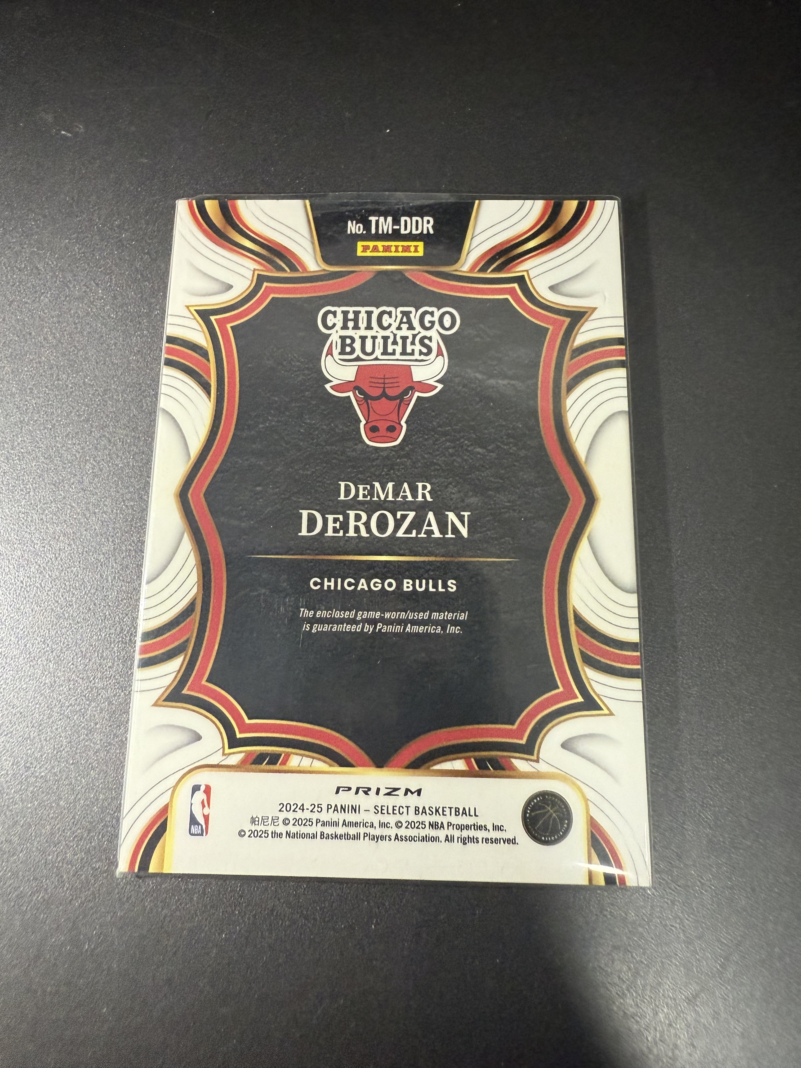 2024-25 Panini Select DeMar DeRozan 德玛尔 德罗赞 球衣 井
