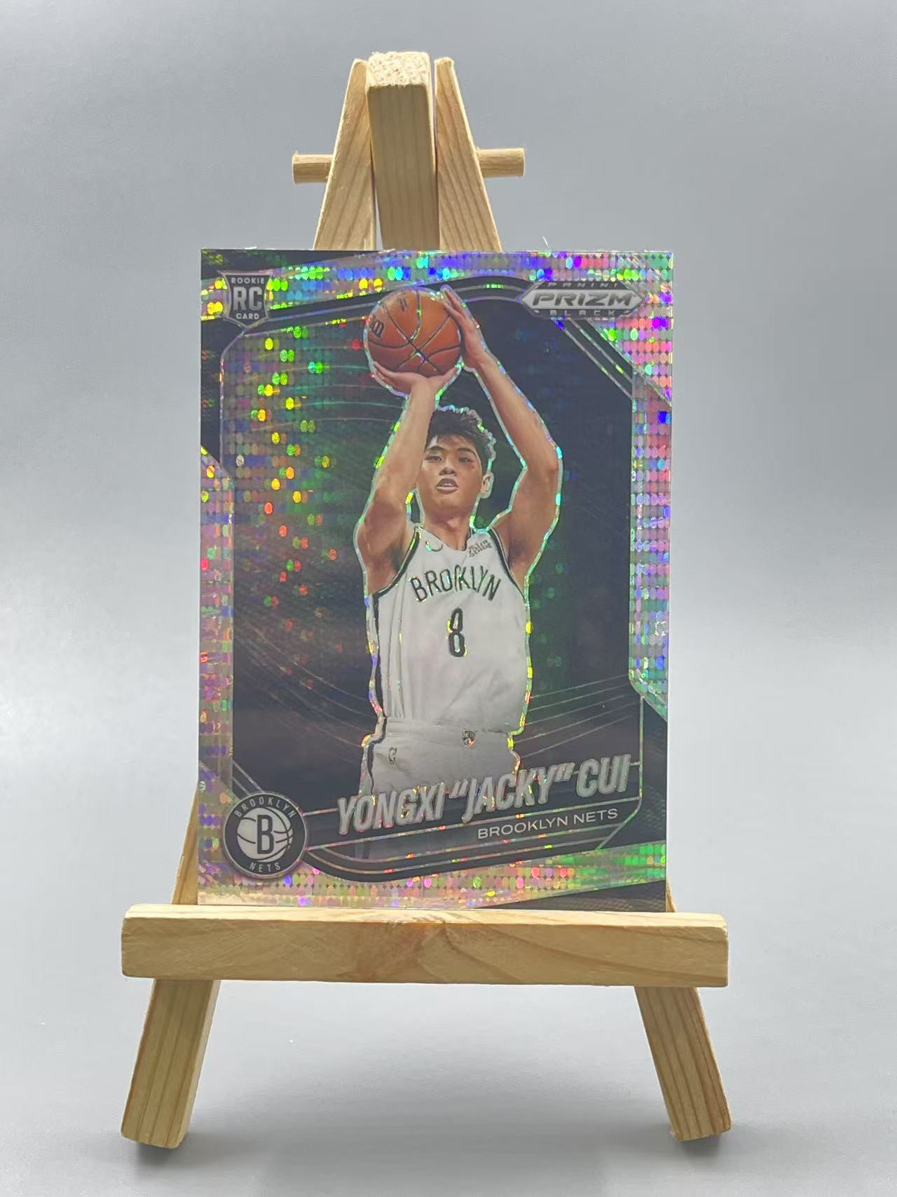 2024-25 Panini Prizm 崔永熙 【虾米】pz 篮网 崔永熙 折射 银脉冲 新秀 RC 瑕疵如图 收藏必备 点点