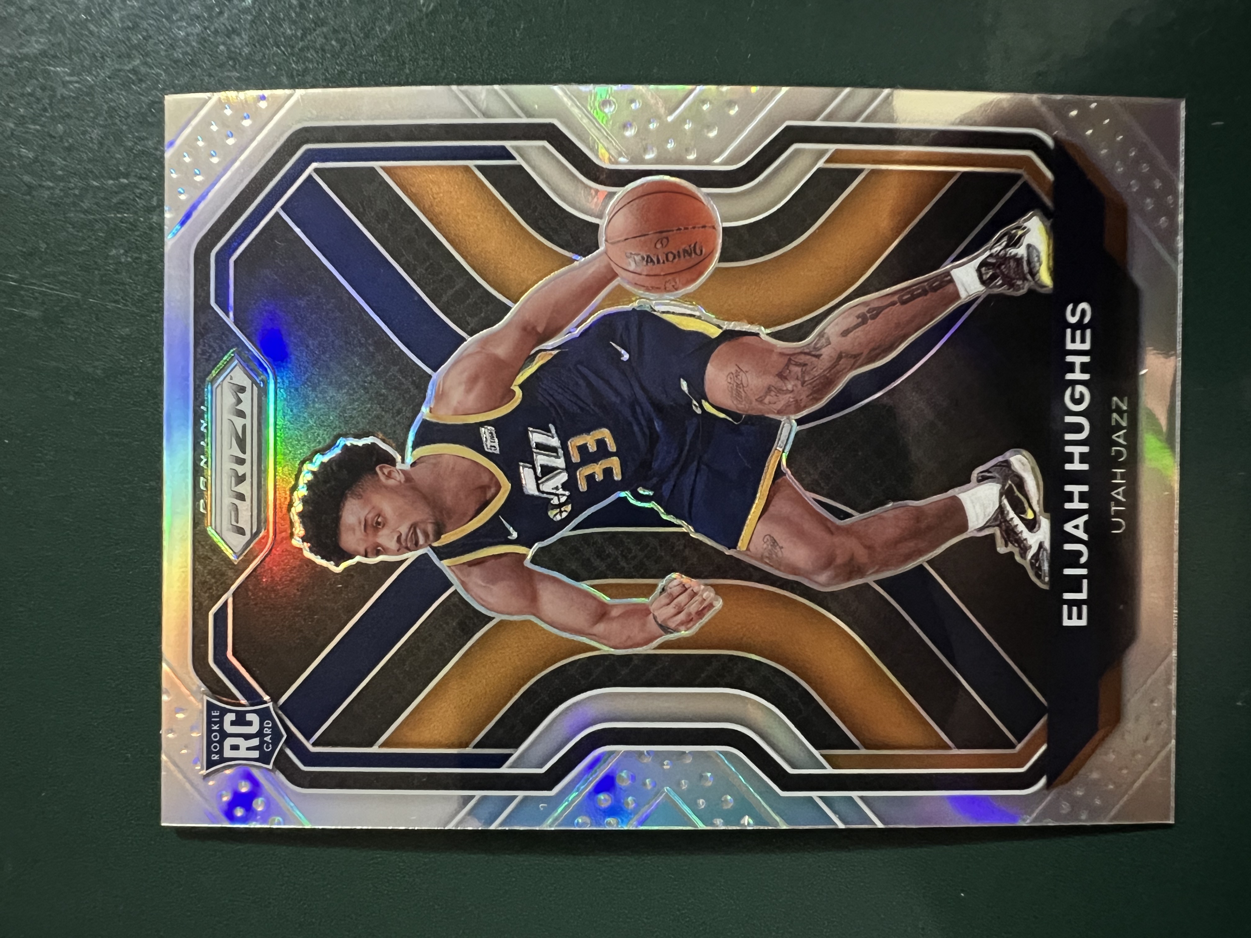 2020-21 Panini Prizm Elijah Hughes RC 伊莱贾·休斯 波特兰开拓者 新秀 特卡 BASE 折射 完美收藏 卡品如图