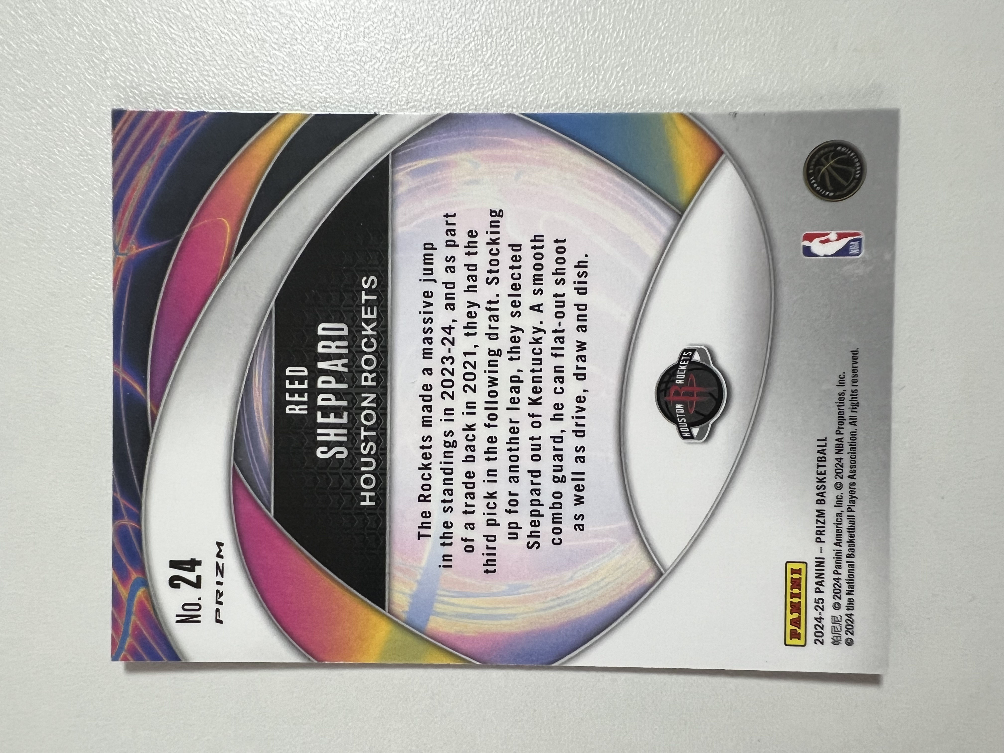 2024-25 Panini Prizm Reed Sheppard RC 里德谢泼德 火箭 新秀年 万花筒 PZ系列 HH03 收藏凑套 卡品如图
