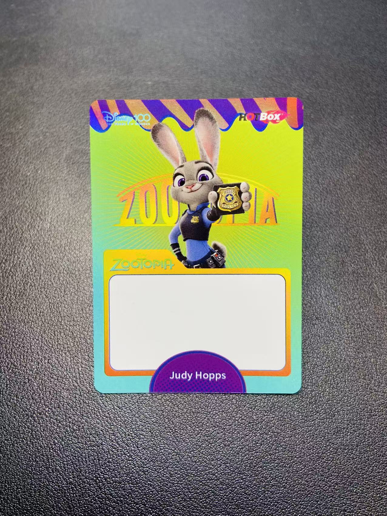 2023 Kakawow Disney 卡卡沃 迪士尼HotBox 疯狂动物城系列 朱迪 空白签字卡 白板签字位 迪士尼100周年 卡卡沃hotbox 尼克狐尼克 朱迪 迪士尼公主 奇树