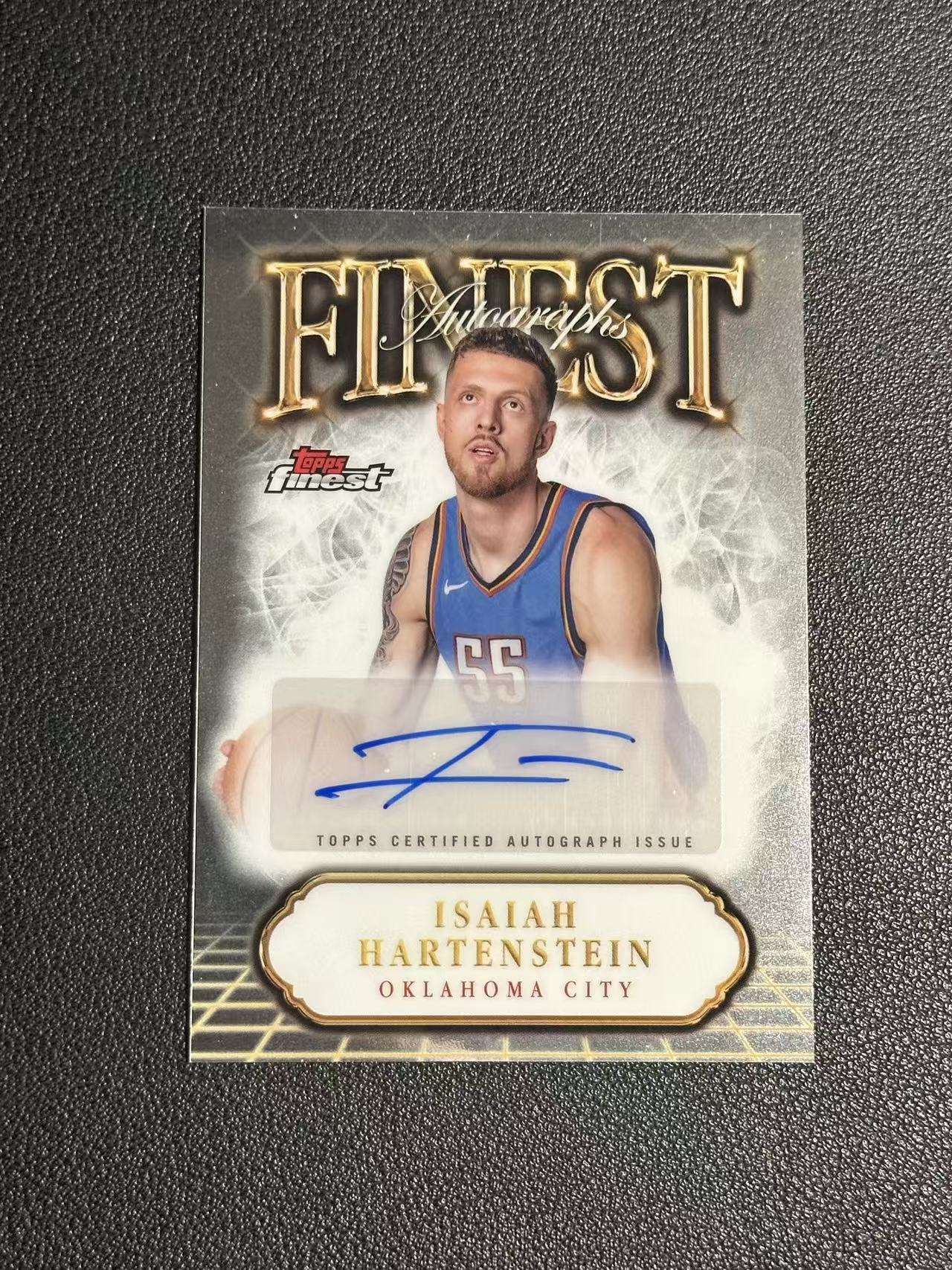 2024-25 Topps Finest Isaiah Hartenstein 【欧卡体育】哈尔滕施泰因 哈滕 签字 FA 雷霆 卡品如图(reject)