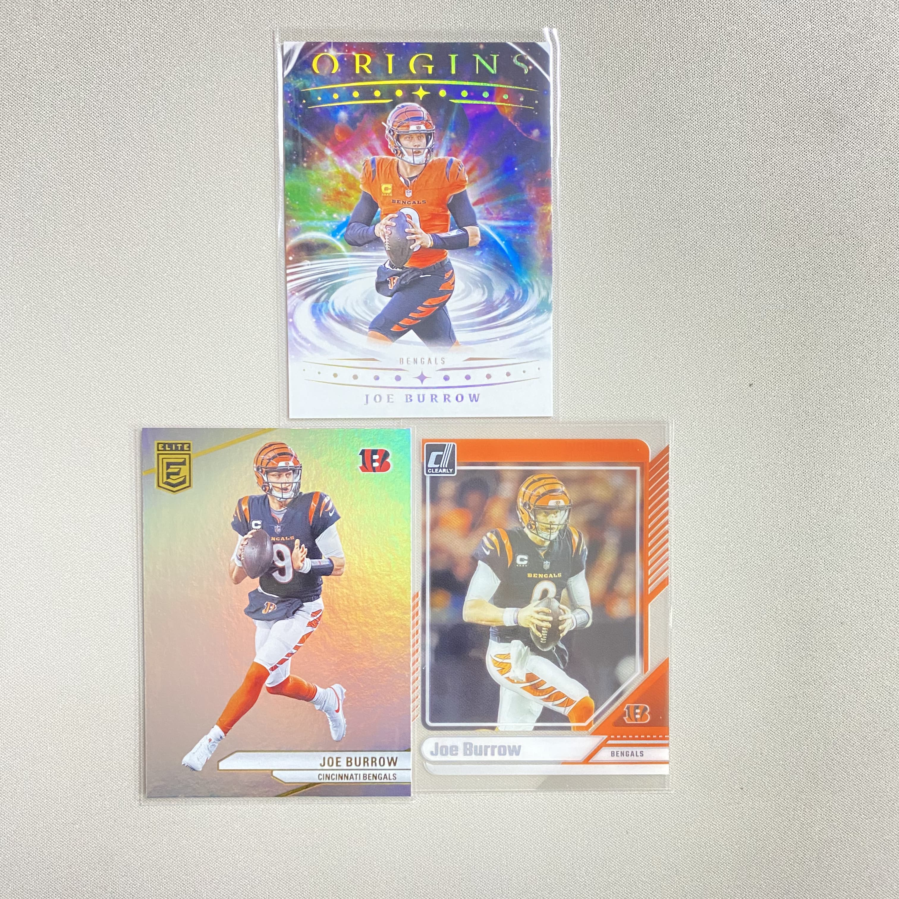 【速拍潮玩】Panini Joe Burrow 猛虎 乔 伯罗 胶片等 3张打包 卡品如图 DF072