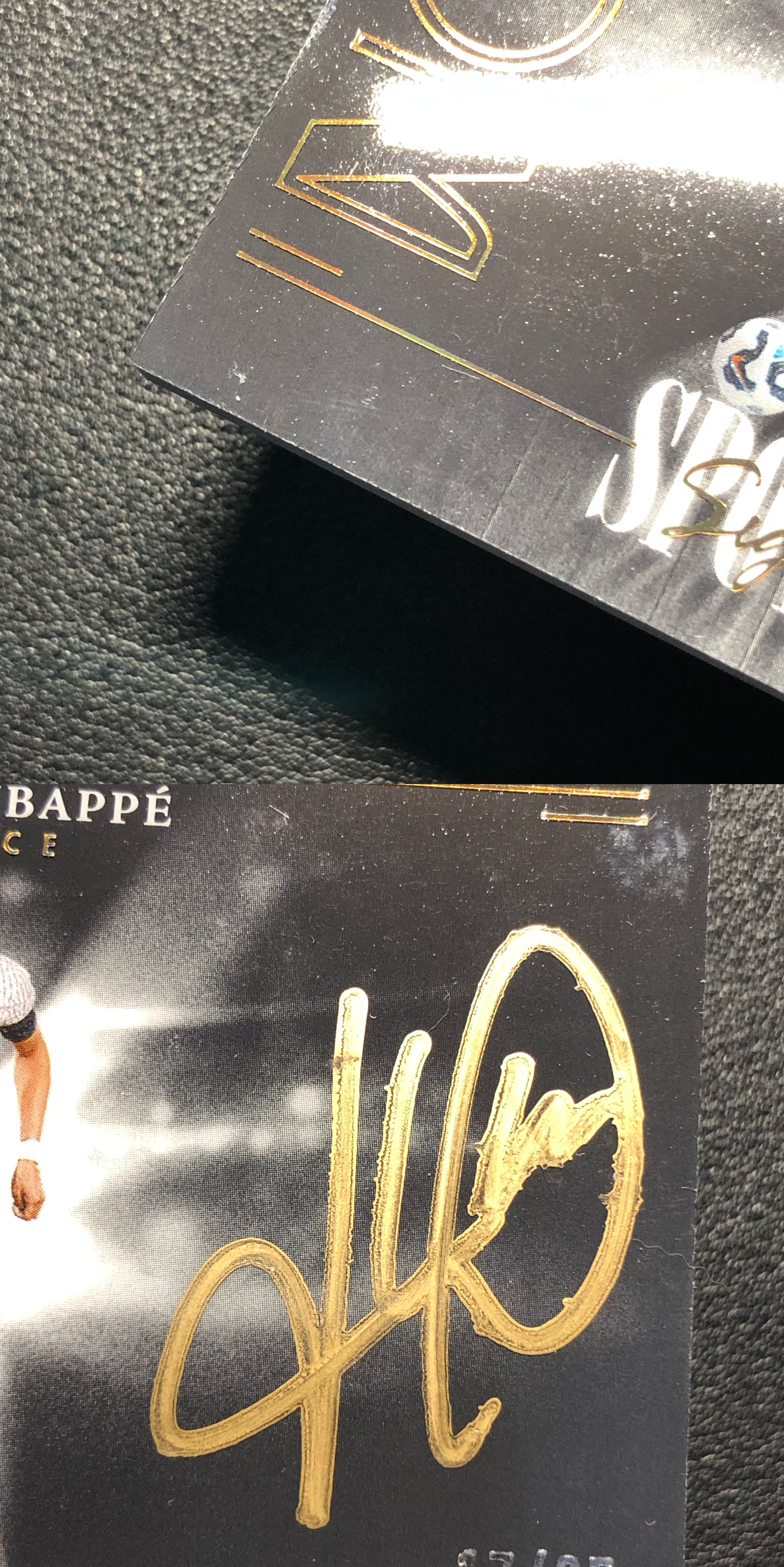 2024-25 Panini Noir Kylian Mbappe 姆巴佩 17/35编 签字 卡签 金笔卡签 镜面 聚光灯 Spotlight 法国 皇马 皇家马德里 姆总 诺尔 卡品如图BU009