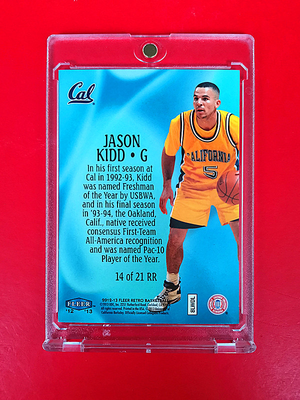 2012-13 Fleer Retro 杰森.基德 (( 限量100张 1999-00 mystique 经典 特卡 )) ebay奇迹