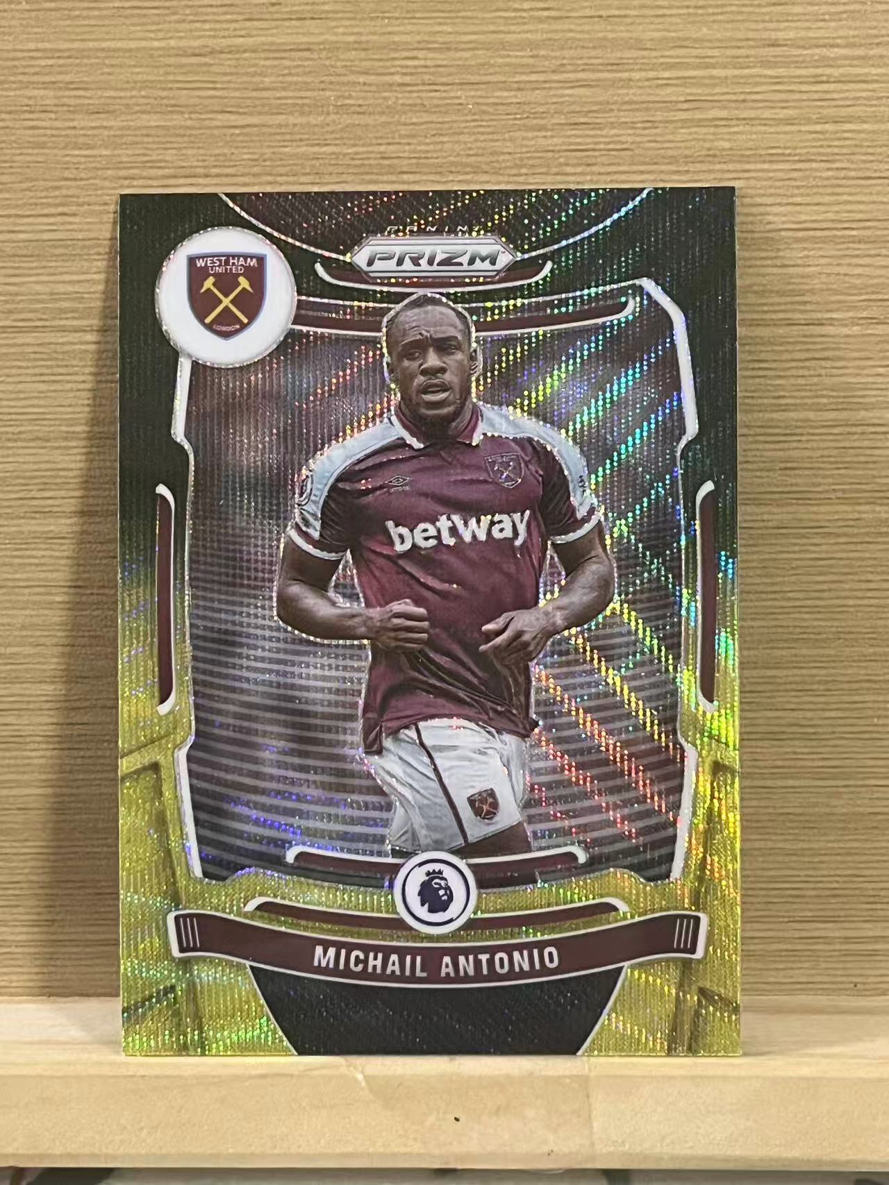 2021-22 Panini Prizm Michail Antonio 安东尼奥 黄瓜折 西汉姆联 银折 英超 pz 实卡精美 收藏必备 A55