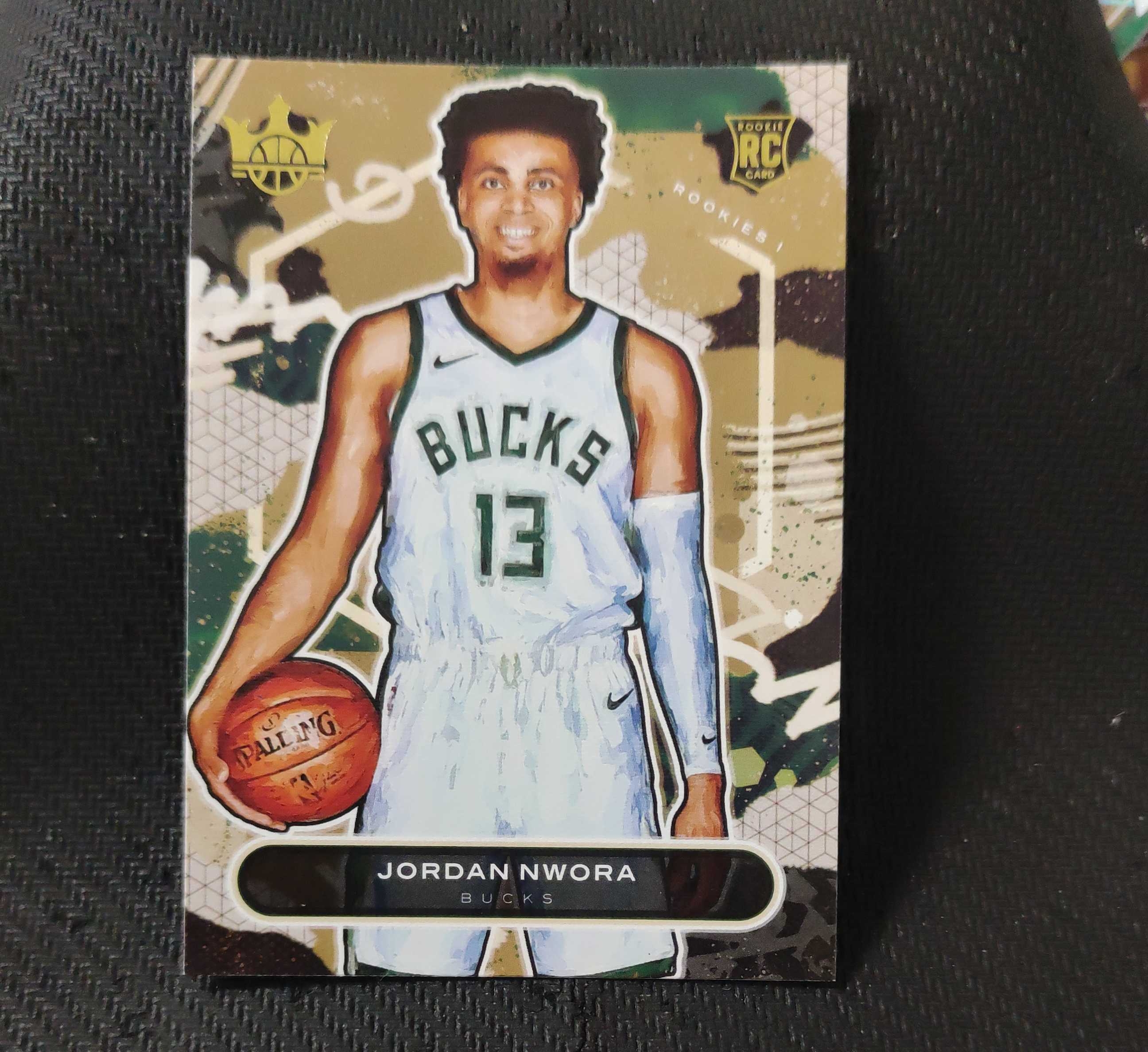 2020-21 Panini Court Kings Jordan Nwora RC 乔丹 恩沃拉 新秀rc 雄鹿队 油画系列 收藏必备 可累计 接代拍