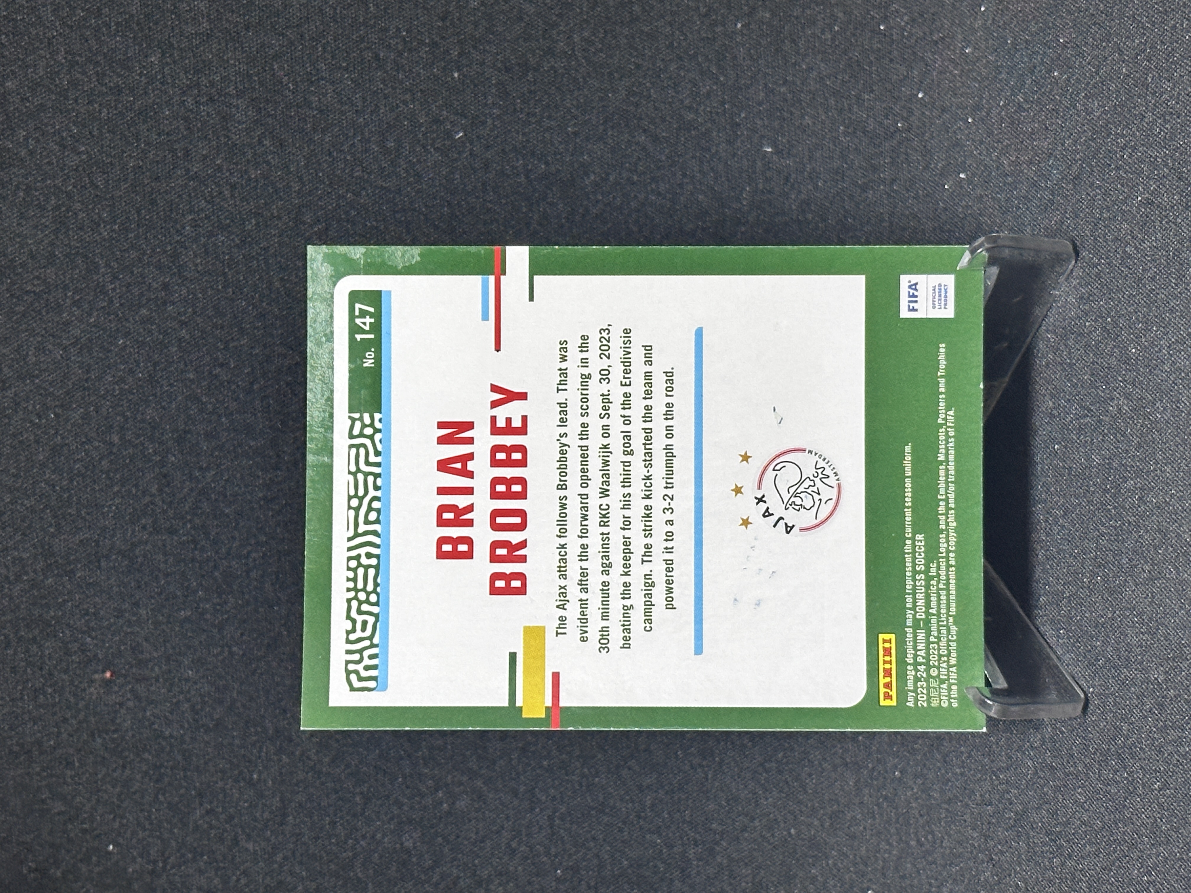 2023-24 Panini Donruss Brian Brobbey 【哆哆卡社】布赖恩·布罗贝伊 紫折 荷甲 杜蕾斯系列 受潮瑕疵卡 收藏必入 卡品如图