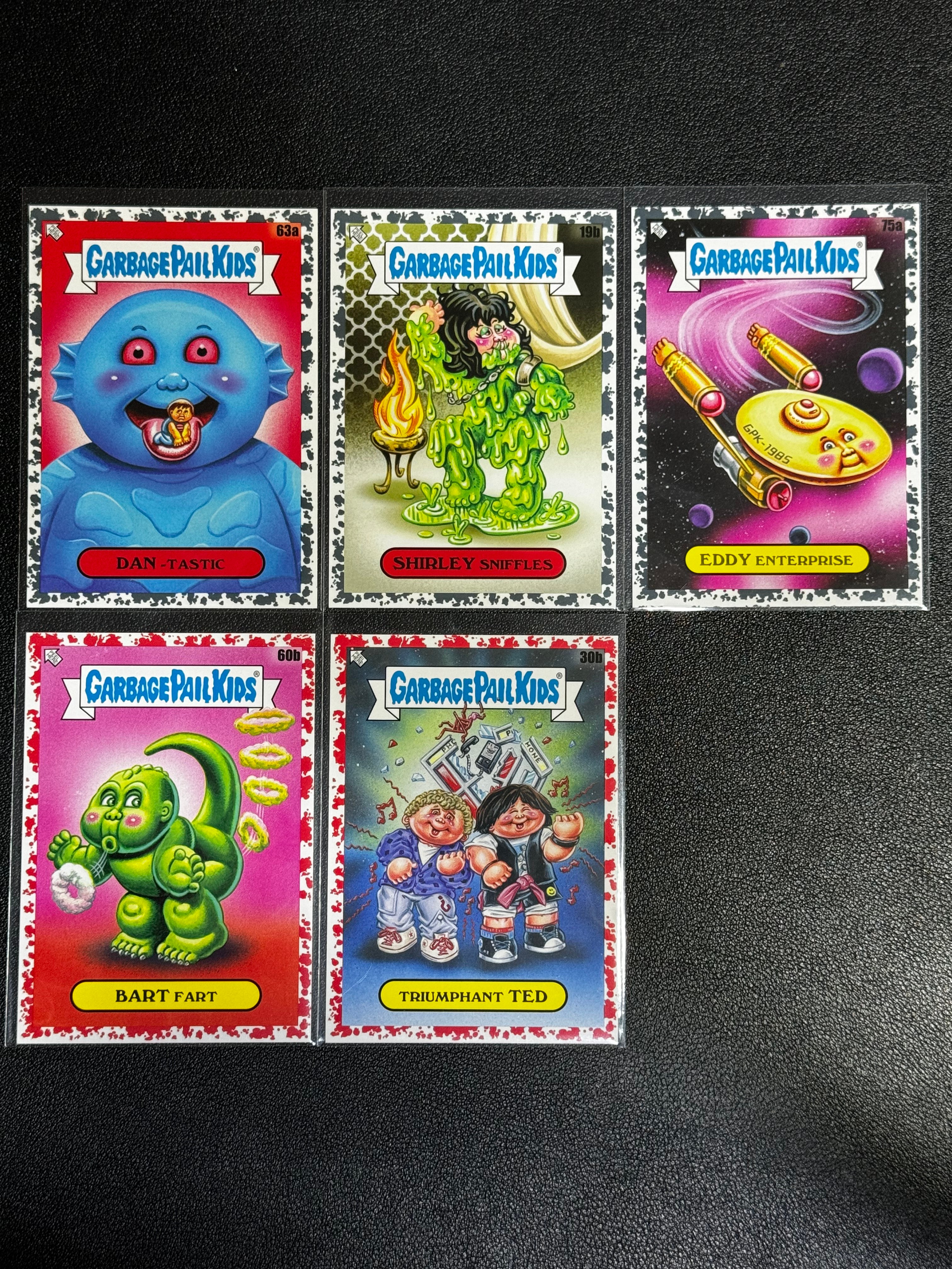 2023 Topps Garbage Pail Kids 垃圾桶小子 GPK 恶搞 黑折 红折 199编 75编 Dan-Tastic / Eddy Enterprise 等 LWWF