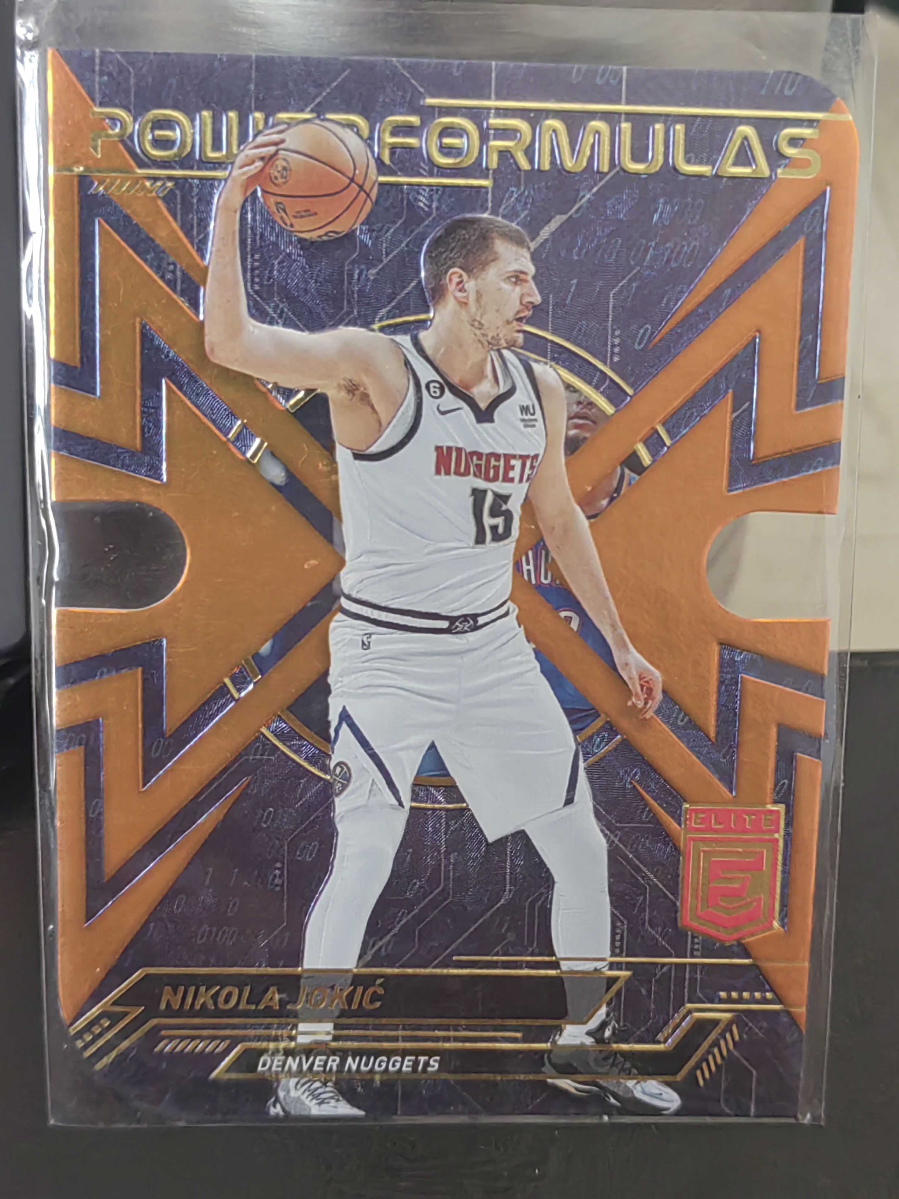2022-23 Panini ELITE Nikola Jokić 精英 尼古拉约基奇 掘金 异形 橙折 特卡 POWER FORMULAS 力量公式 篮 白边白角 不保卡品 卡品如图
