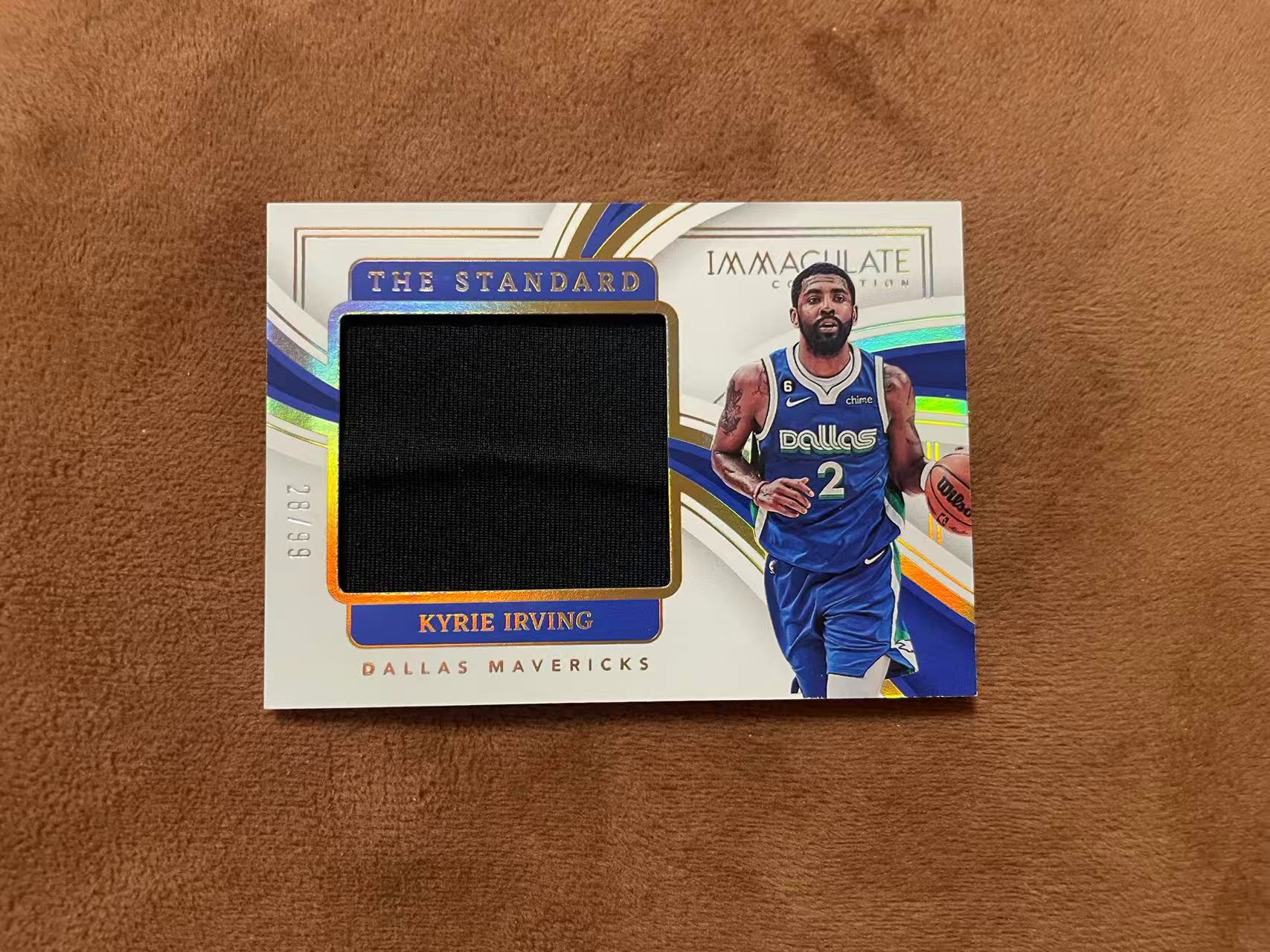 2022-23 Panini Immaculate Kyrie Irving imm爱咪咪 独行侠 凯里 欧文 欧神仙 德鲁The Standard 大窗GU球衣 落场切割 patch 99编【z】