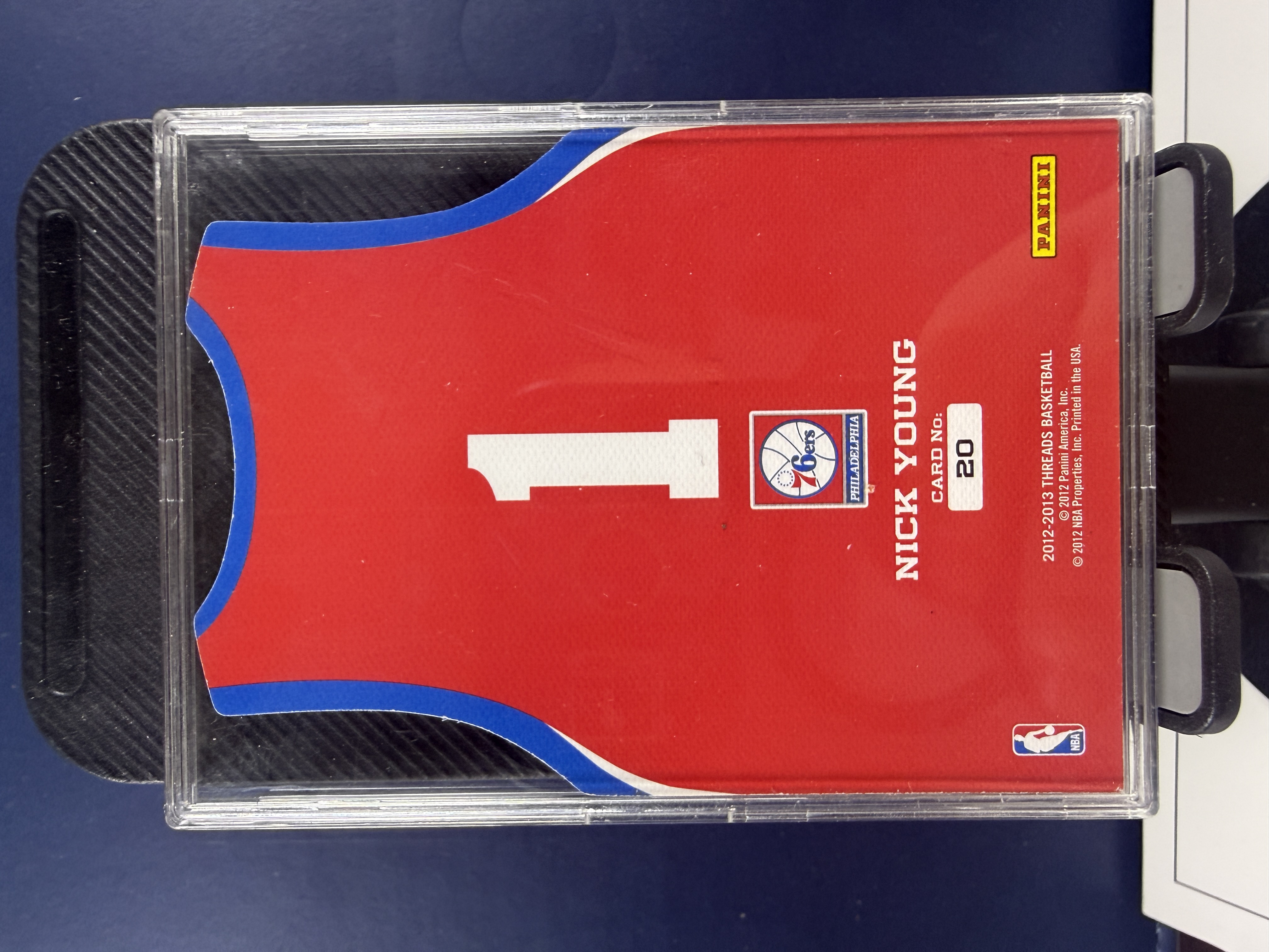 2012-13 Panini Threads Nick Young 小背心 76人 尼克杨 Team Threads 异形切割 特卡 收藏必备 (沸腾)