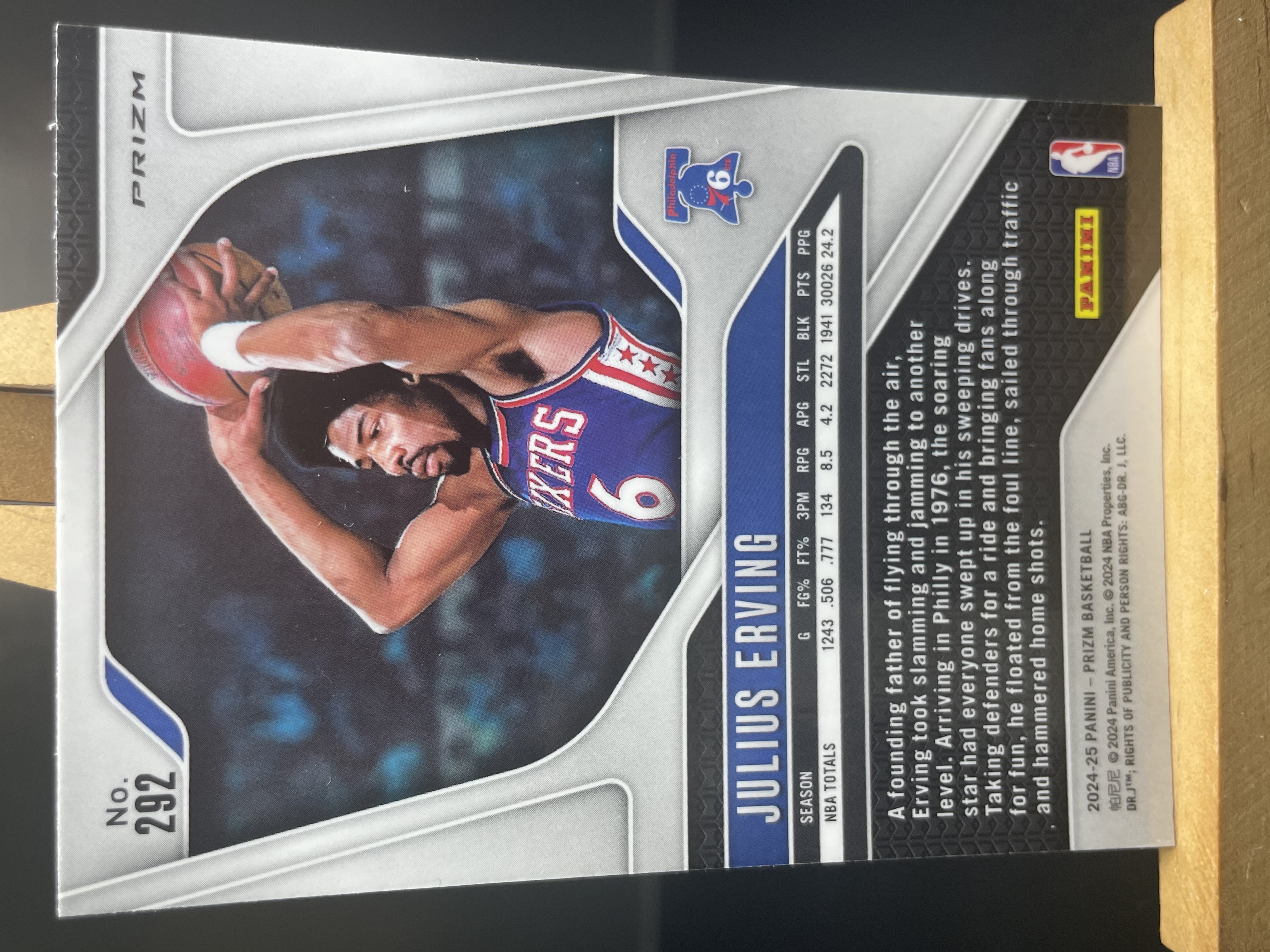 (T2) 2024-25 PANINI PRIZM 白碎冰 朱利叶斯 欧文 近期大热球星 收藏凑套必备 卡品如图 !!!