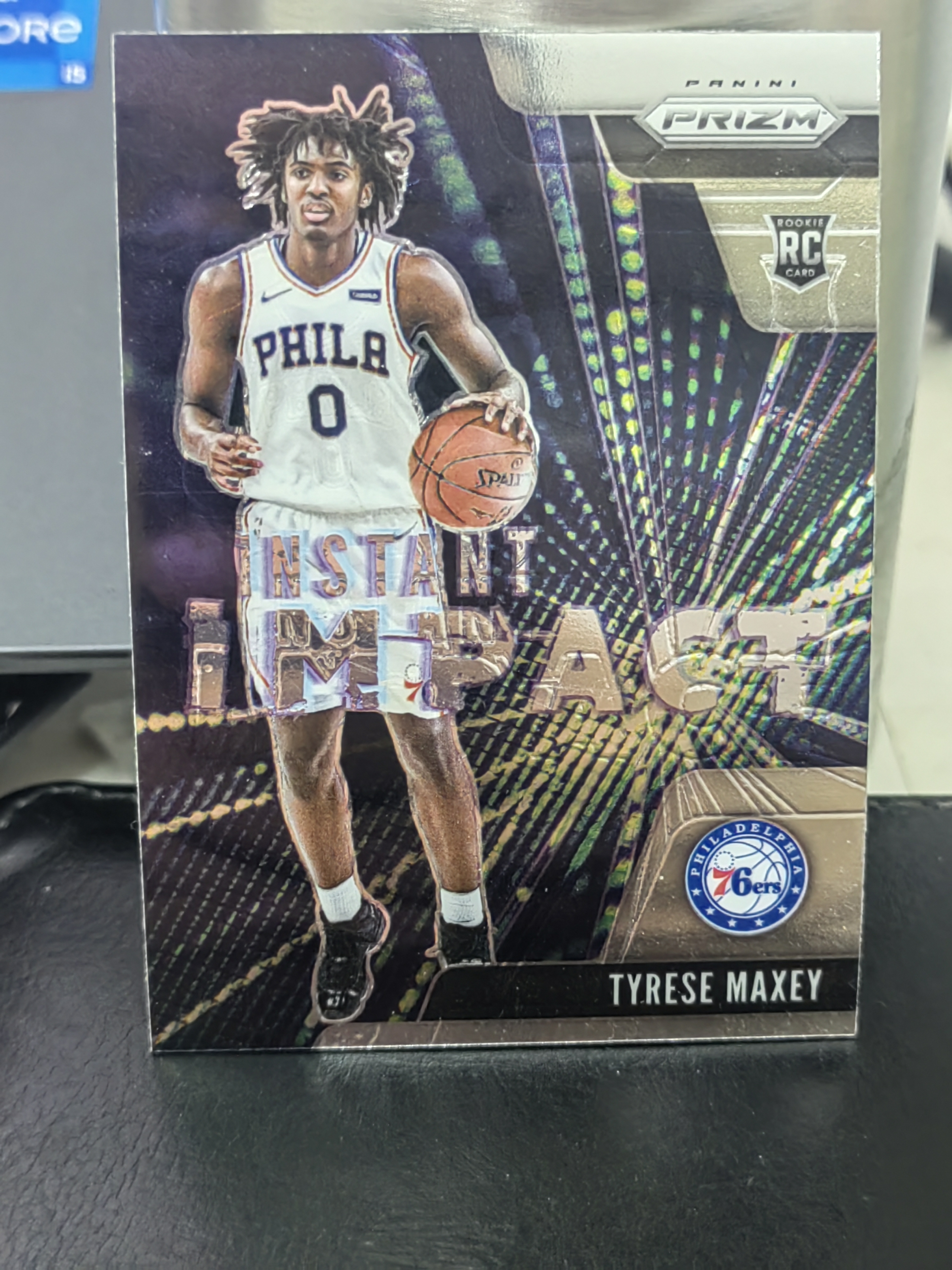 2020-21 Panini PRIZM Tyrese Maxey RC PZ 新秀 泰雷斯马克西 76人 INSTANT IMPACT 即时影响力 特卡 篮 白边白角 不保卡品 卡品如图