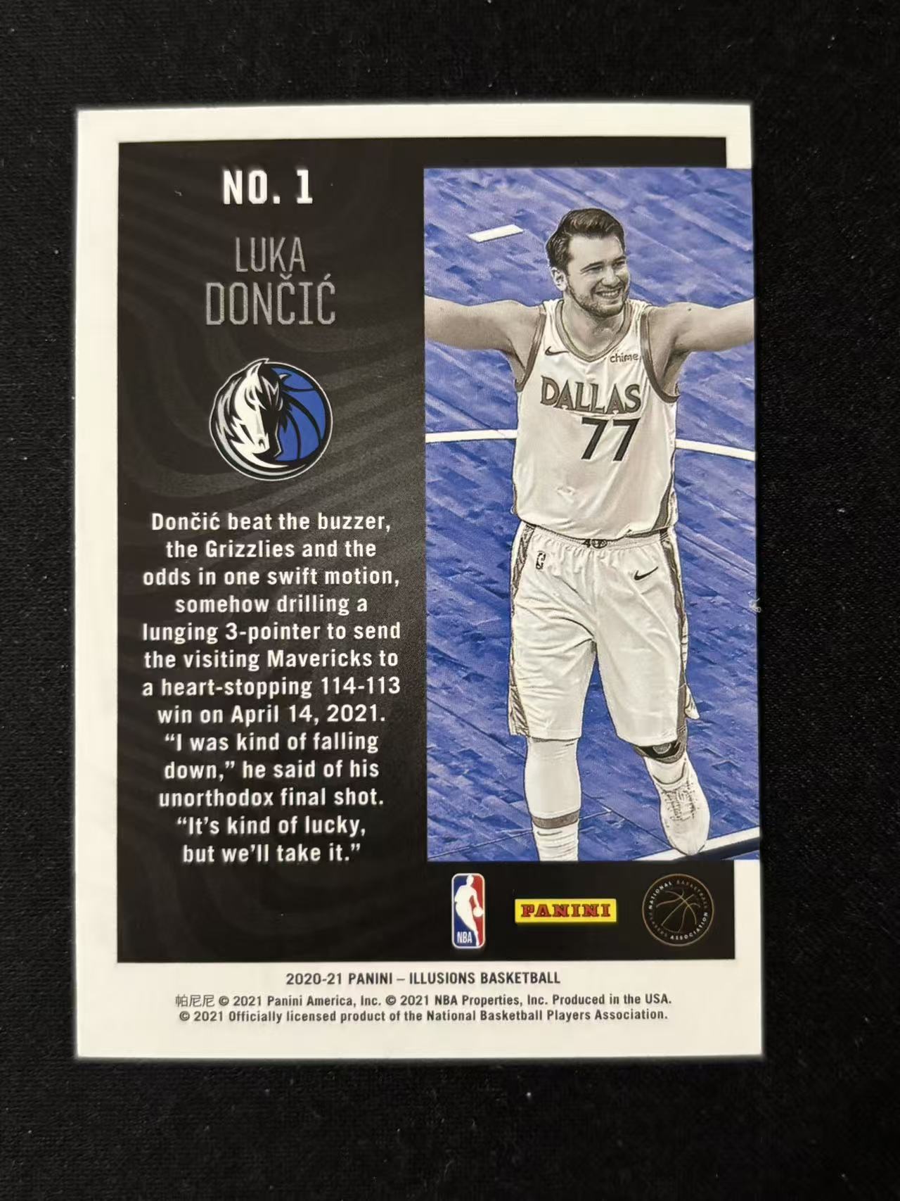 【星辰】PANINI 20-21 ILLUSIONS 系列 卢卡 东契奇 LUKA DONCIC 独行侠 特卡 SEASON HIGHLIGHTS