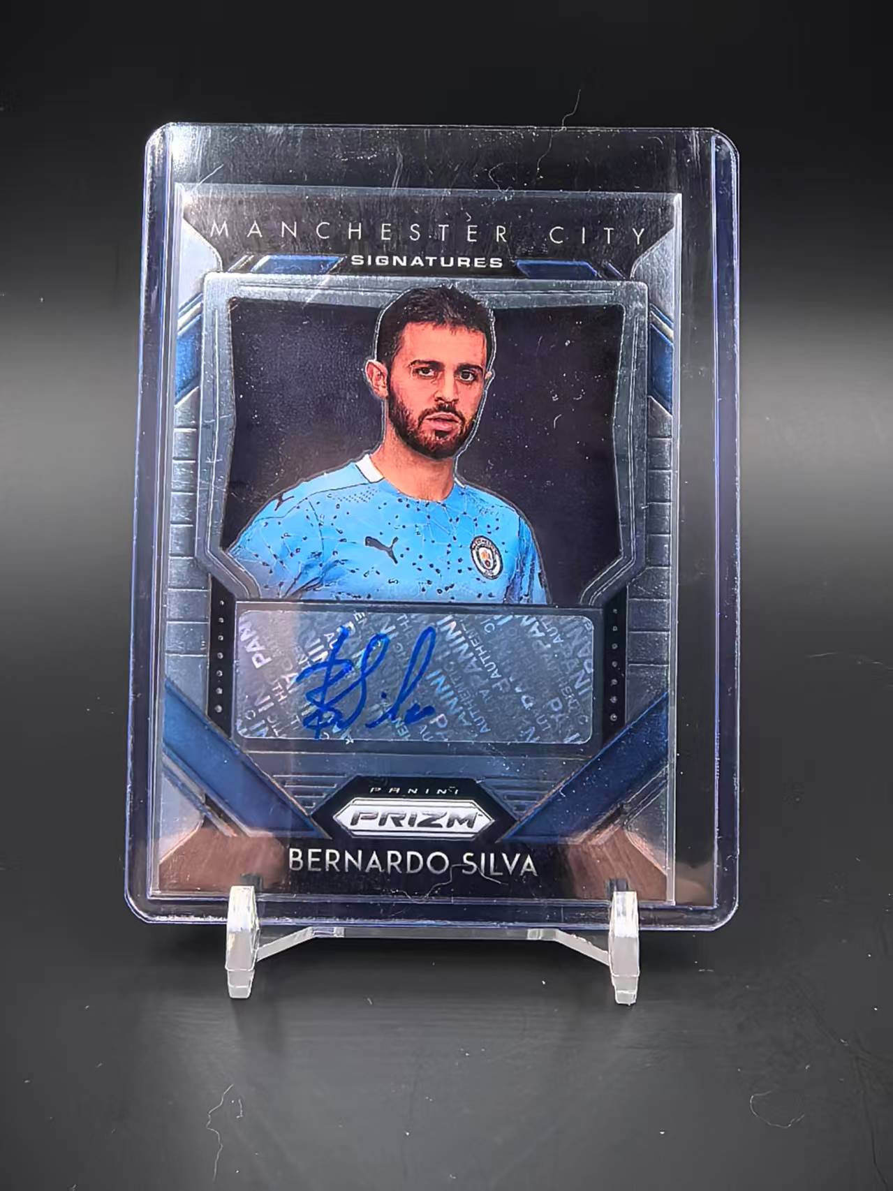 2020-21 Panini Prizm Bernardo Silva #S-BSI 贝尔纳多 席尔瓦 曼城 B席 签字 次年英超pz